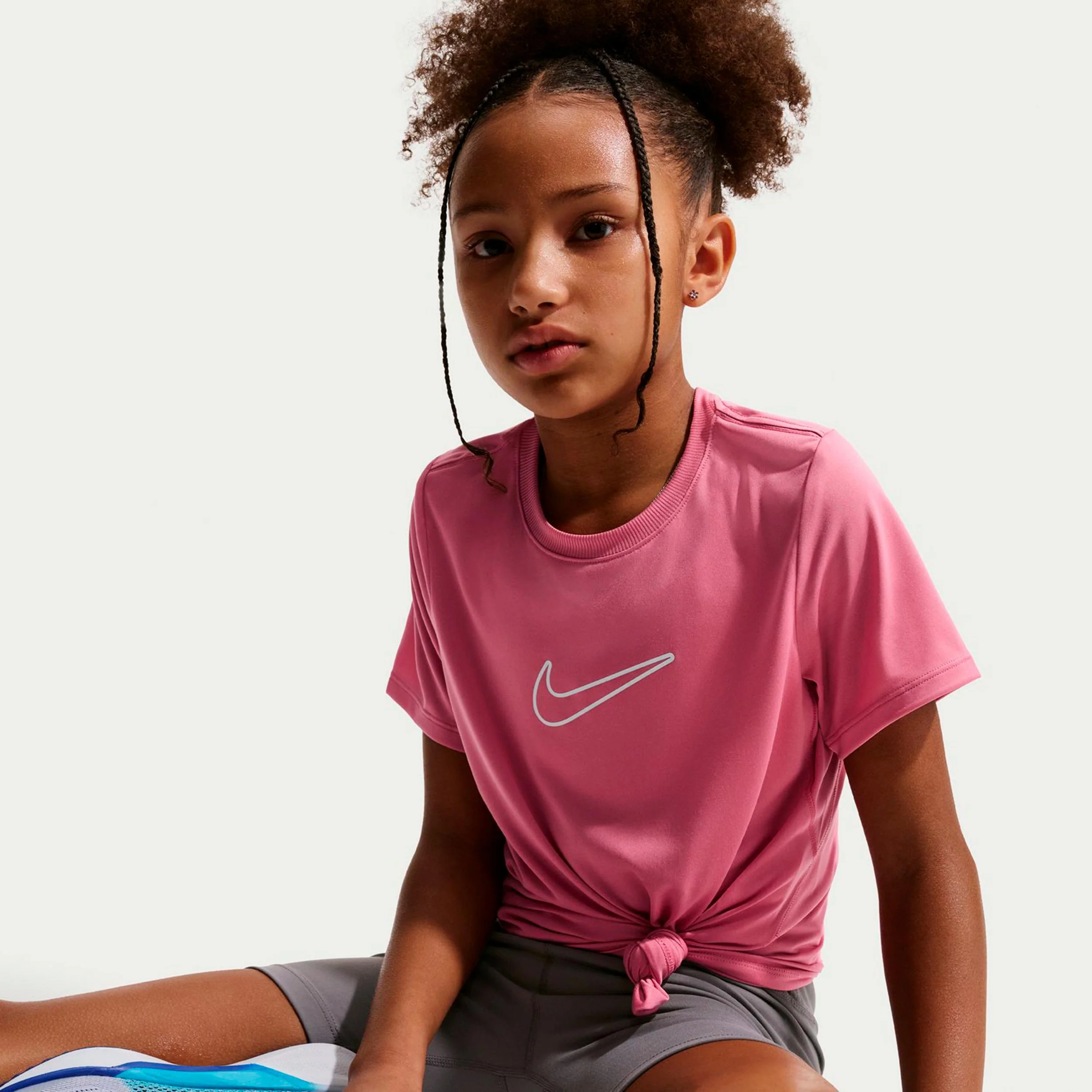 Dri-FIT One Koszulka Dzieci - róż, jagoda - Image 4