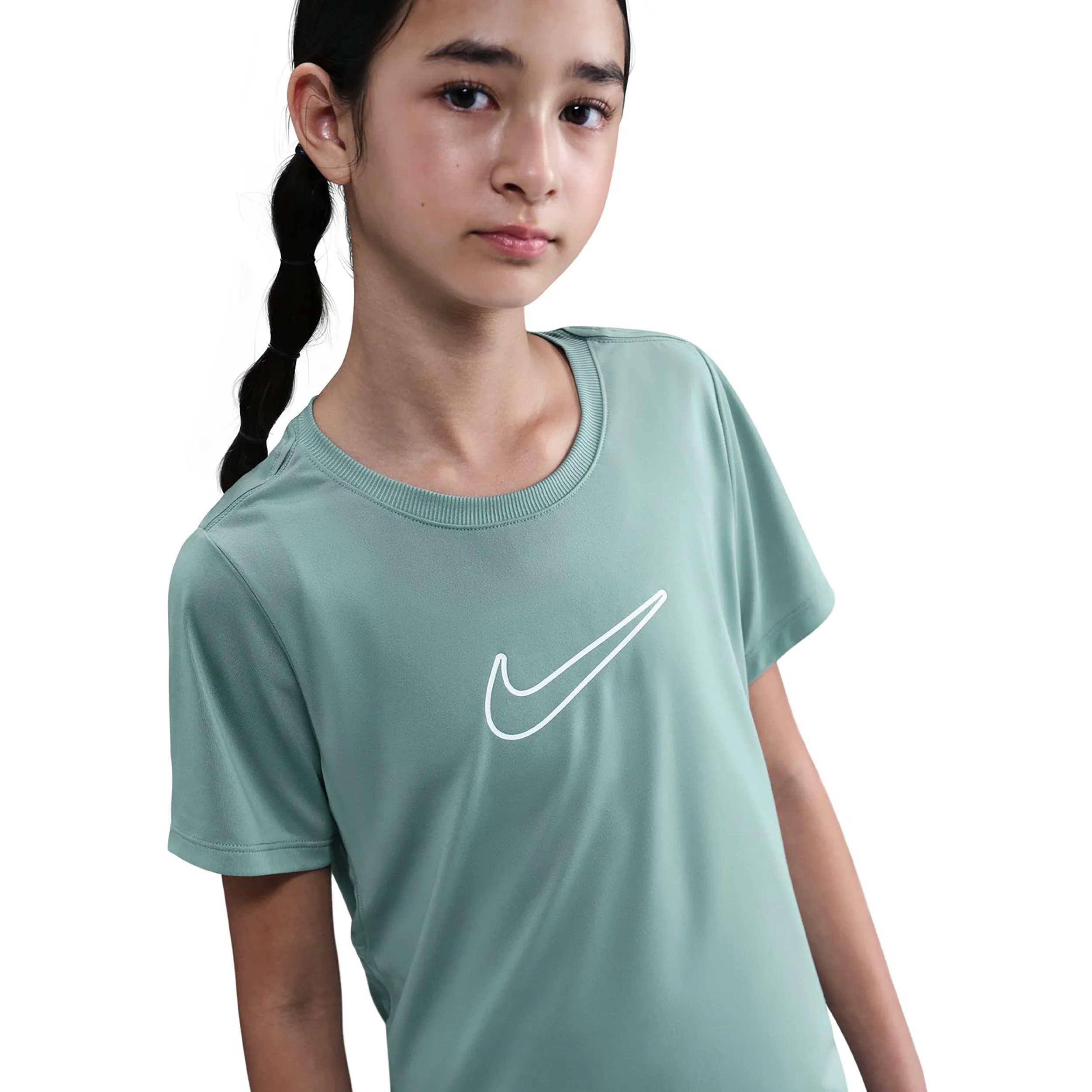 Dri-FIT One Koszulka Dziewczynki-szałwia - Image 3