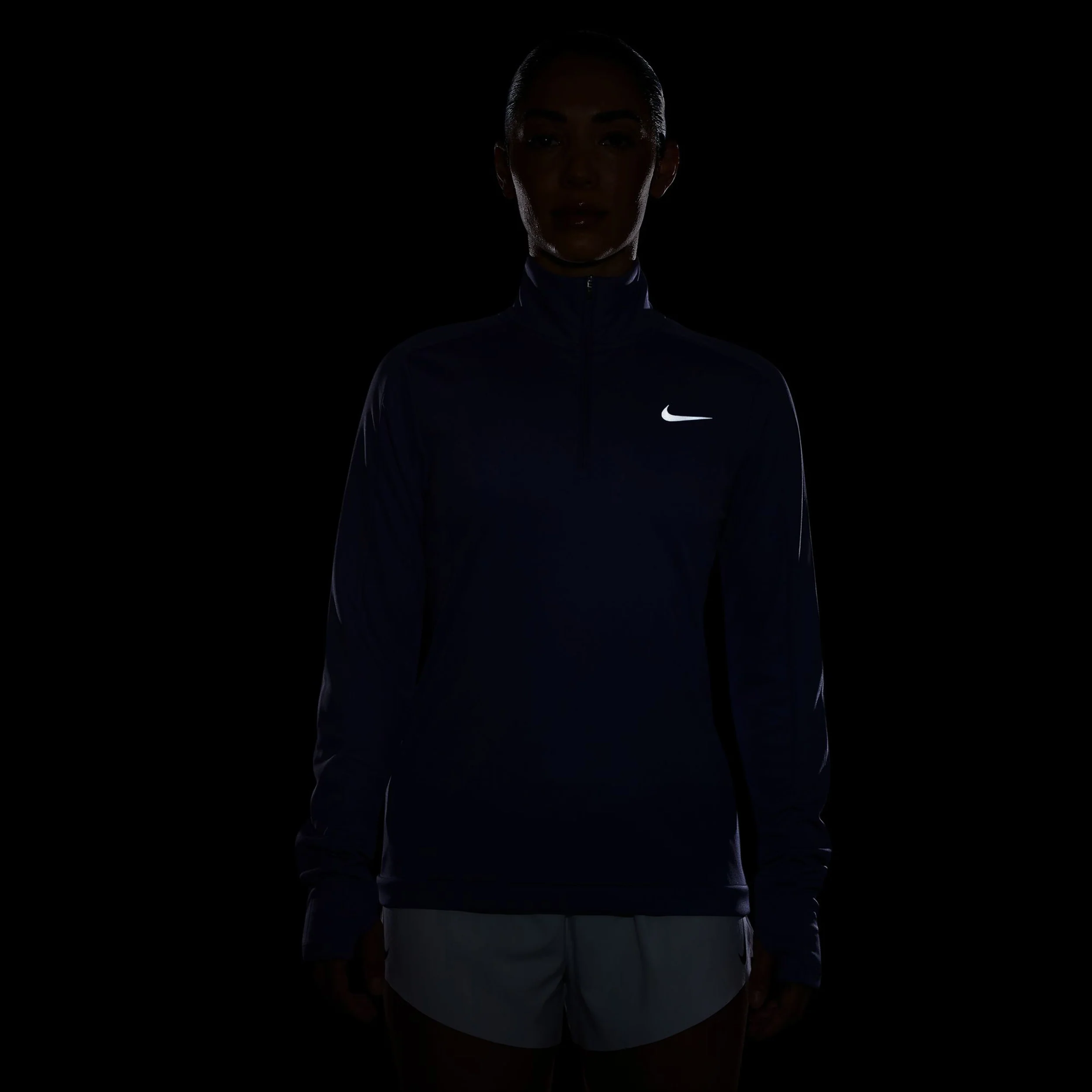 Dri-Fit Pacer 1/4-Zip Długi Rękaw Kobiety - niebiesko-szary, - Image 4