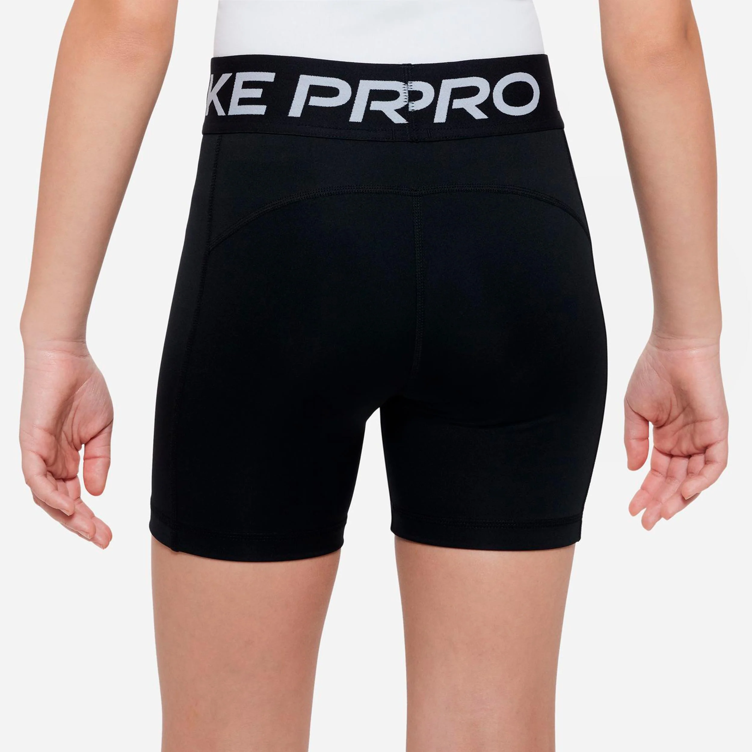 Dri-Fit Pro 5in Spodenki na piłki Dziewczynki - czarny, biały - Image 3
