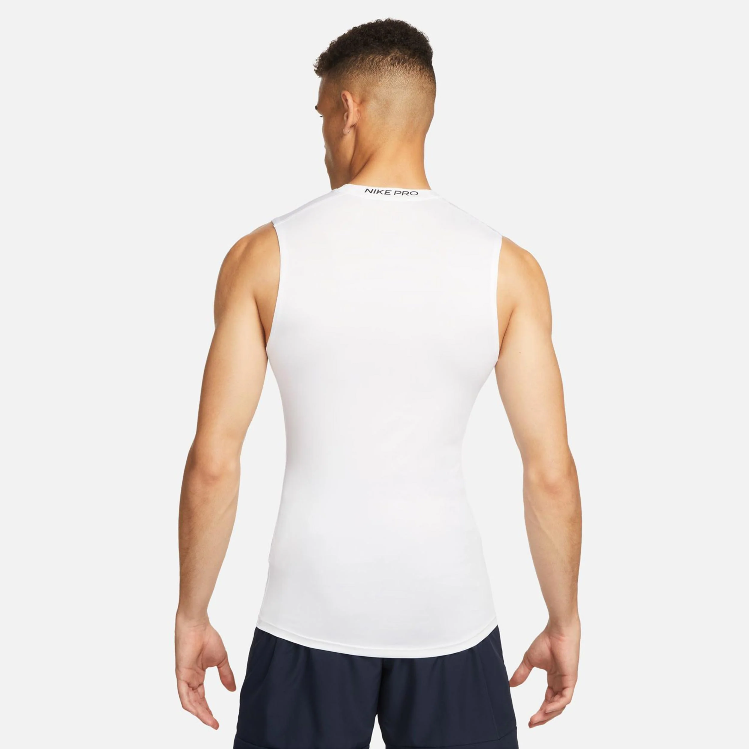 Dri-Fit Pro Tight Fitness Tank Top Mężczyźni-Biały - Image 6
