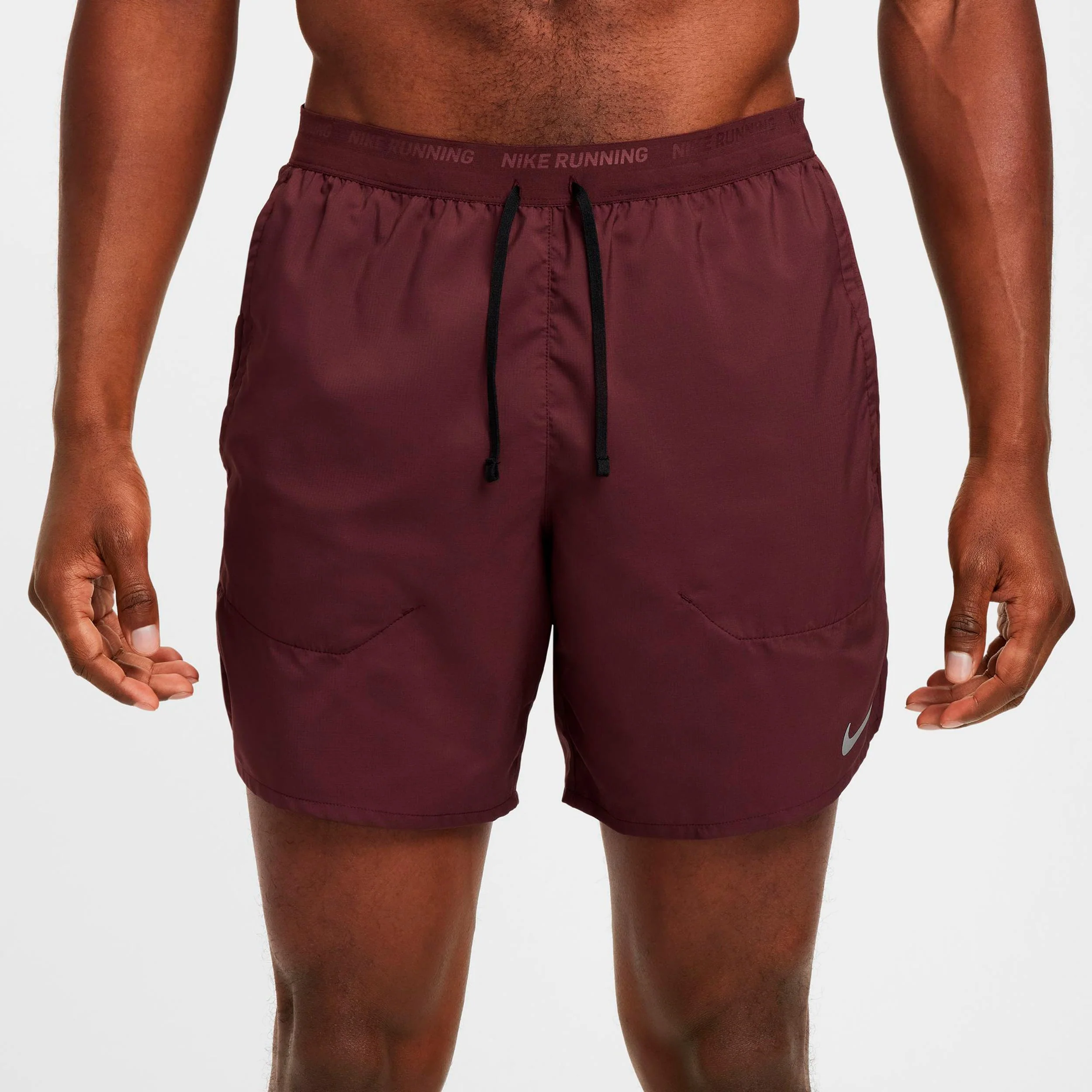 Dri-Fit Stride 7in Brief-Lined Szorty - ciemnoczerwony, czarny