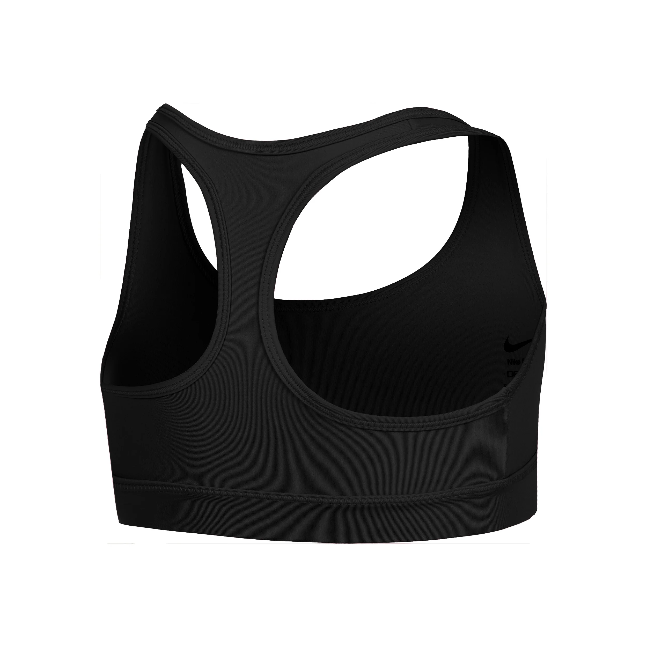 Dri-Fit Swoosh Stanik Sportowy Dziewczynki-Czarny - Image 2
