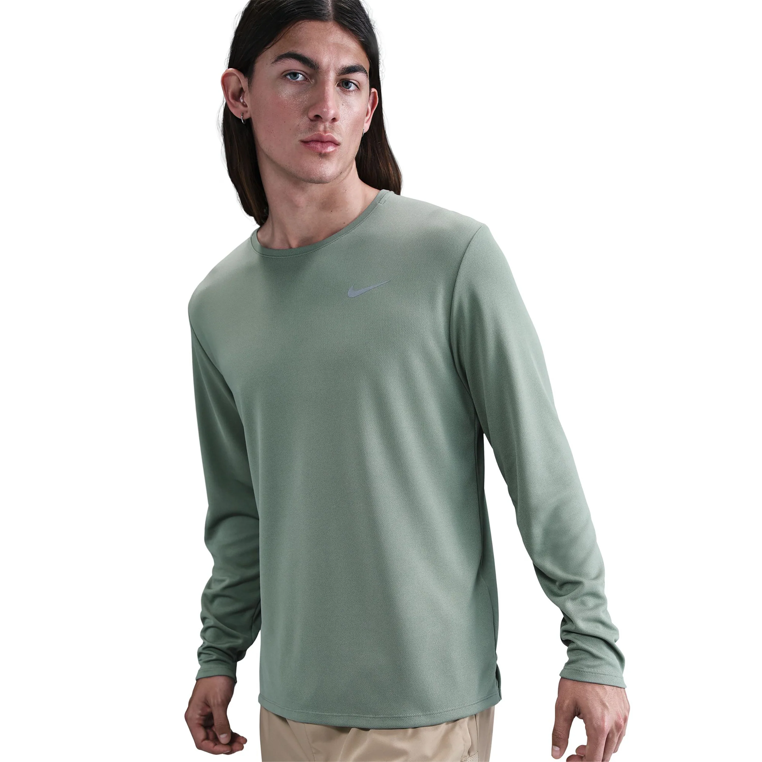 Dri-Fit UV Miler Koszulka do biegania Mężczyźni - szałwia, - Image 3