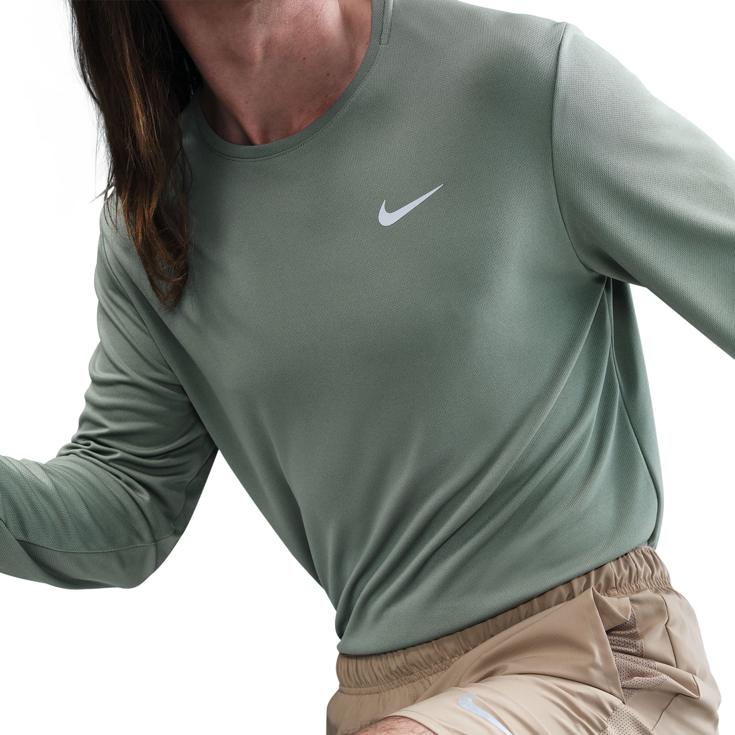 Dri-Fit UV Miler Koszulka do biegania Mężczyźni - szałwia, - Image 5
