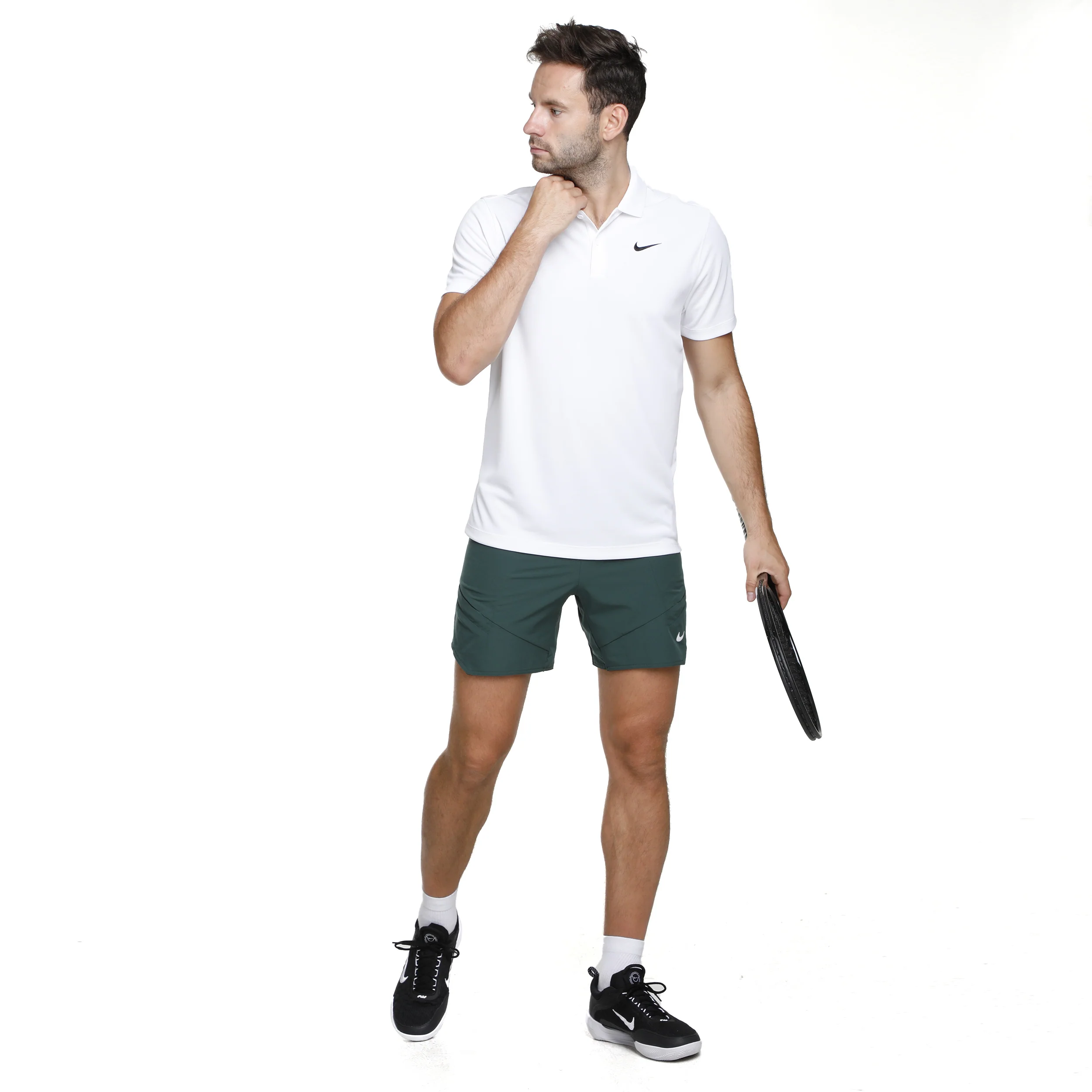 Dri-Fit Victory Court Solid Polo Mężczyźni - biały - Image 3