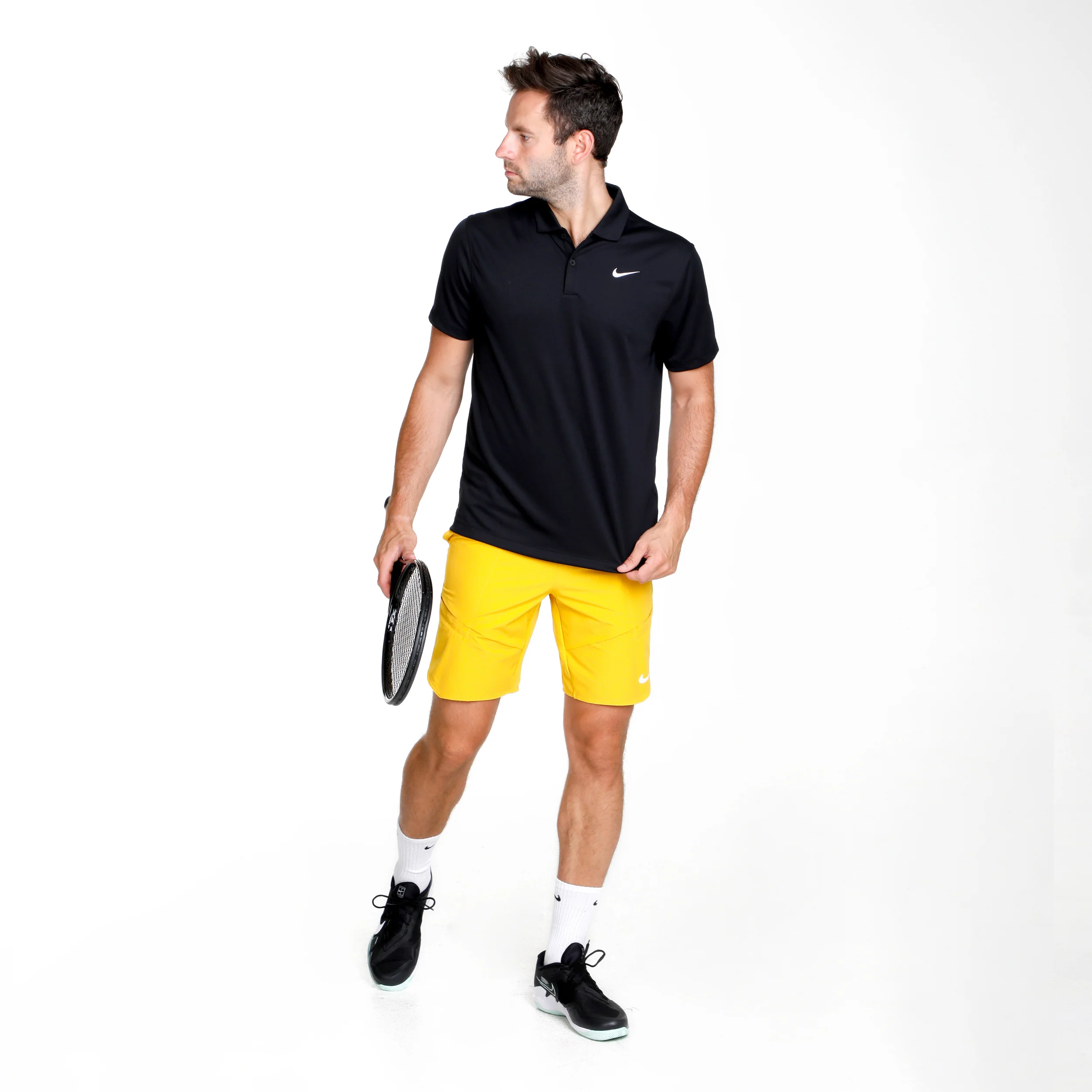 Dri-Fit Victory Court Solid Polo Mężczyźni - czarny - Image 4