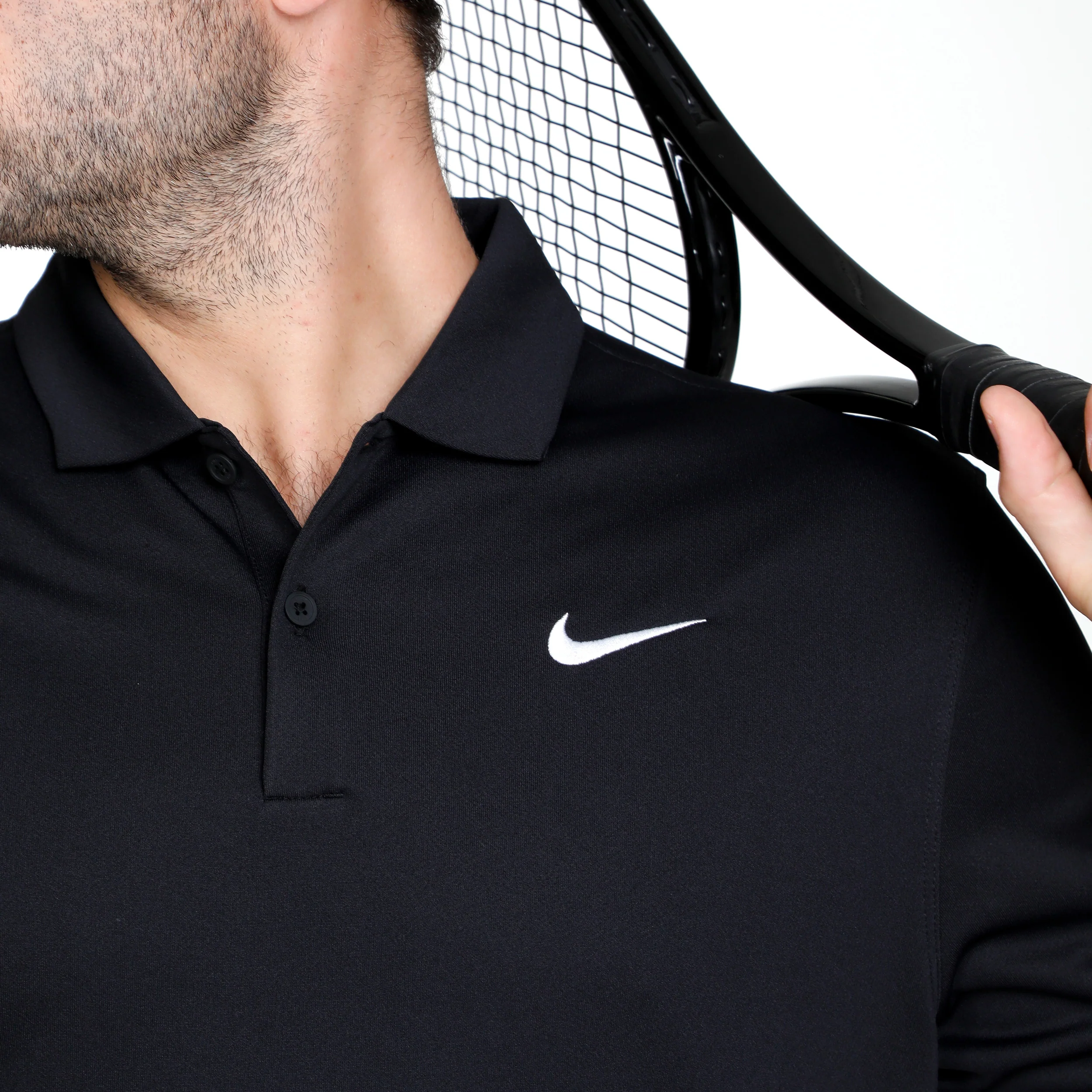 Dri-Fit Victory Court Solid Polo Mężczyźni - czarny - Image 6