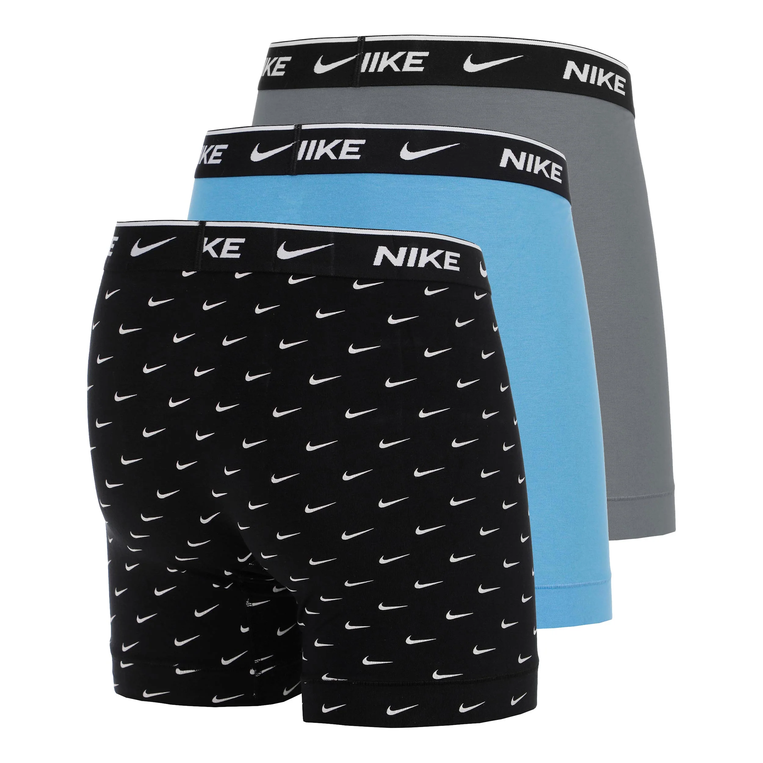 Essential Cotton Stretch Boxer Brief Bokserki sportowe - Opakowanie 3 szt. Mężczyźni-czarny, szary - Image 2