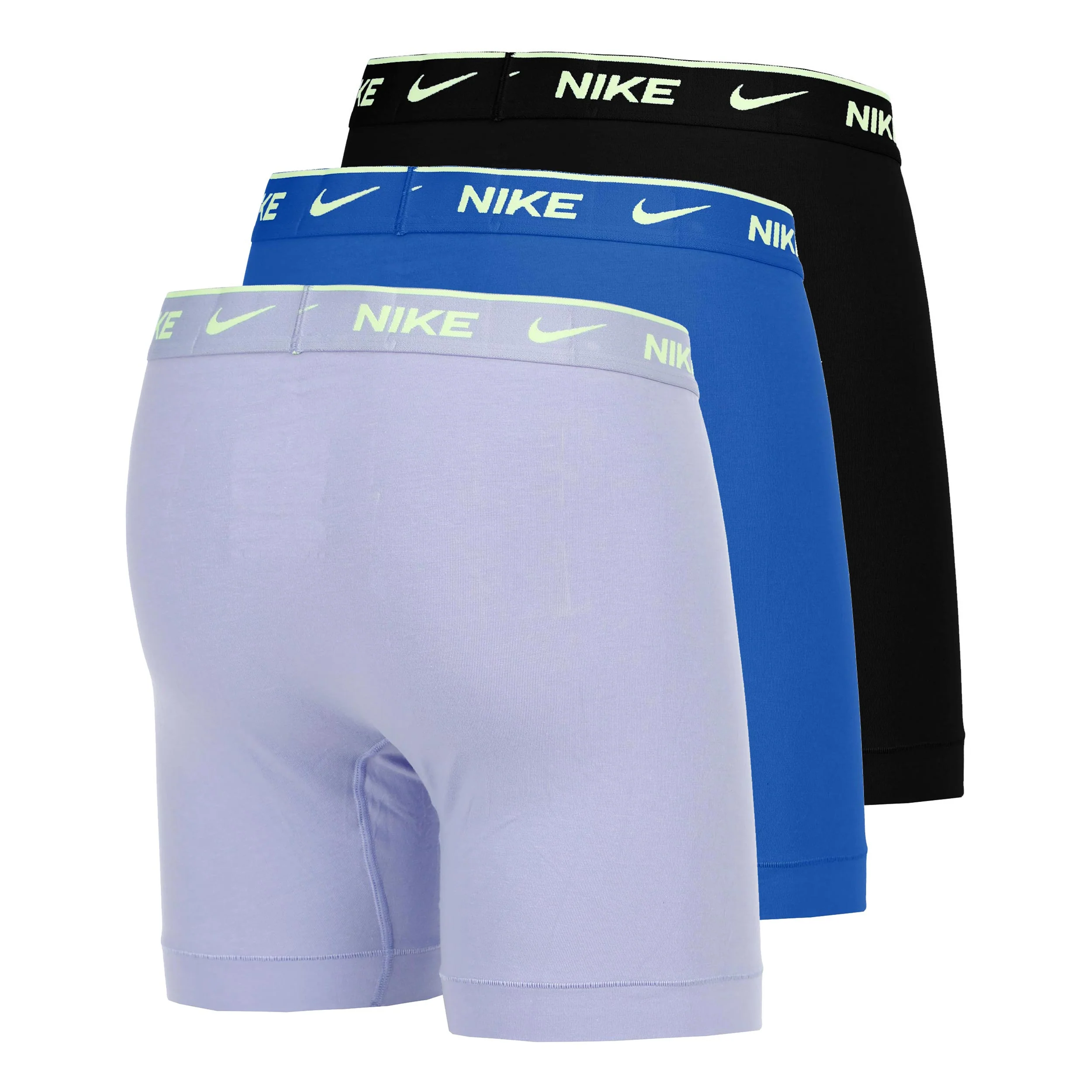 Essential Cotton Stretch Boxer Brief Bokserki sportowe - Opakowanie 3 szt. Mężczyźni-fioletowy, niebieski - Image 2