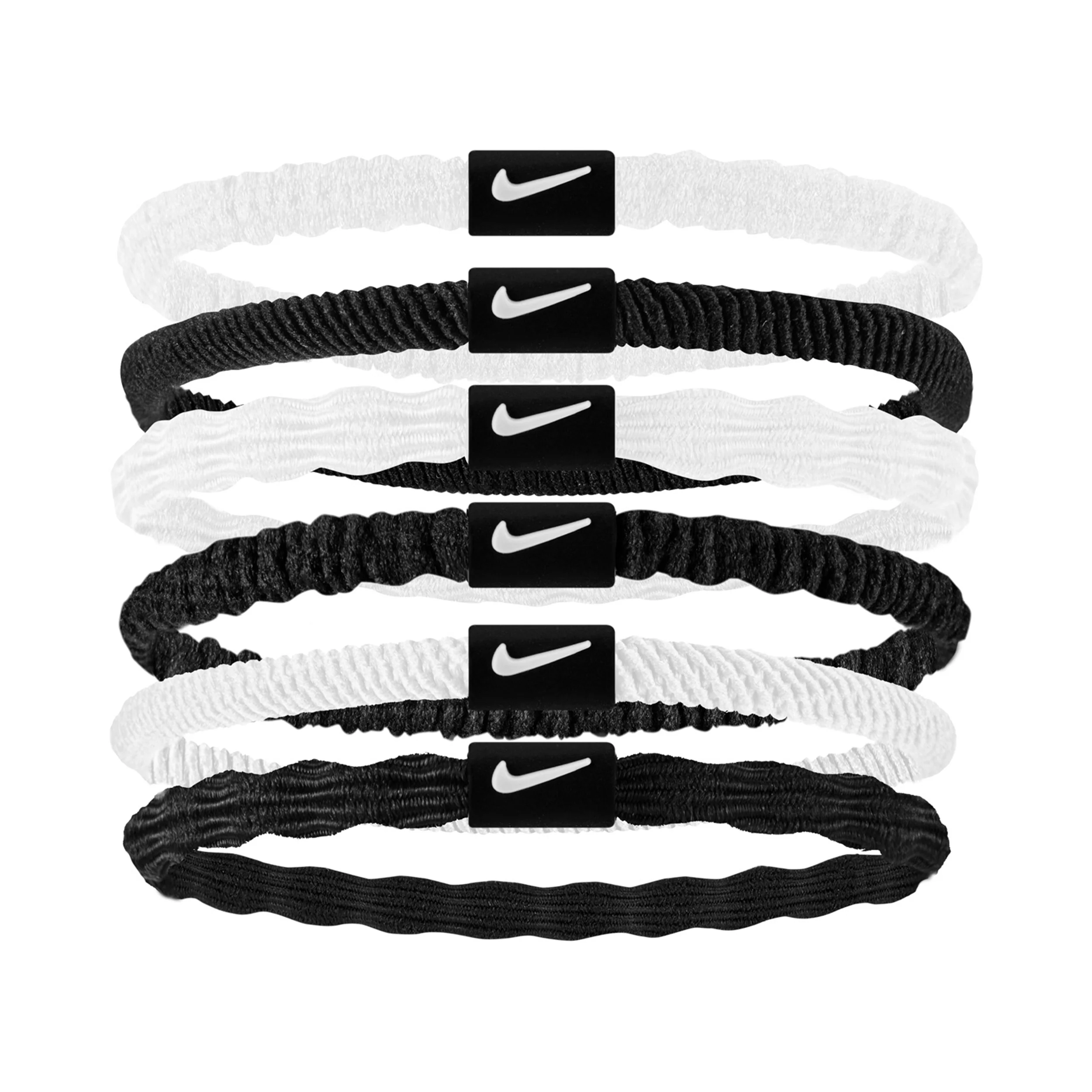 Flex Hair Tie Opaska Do Włosów Opakowanie 6 Szt.-Biały,Czarny