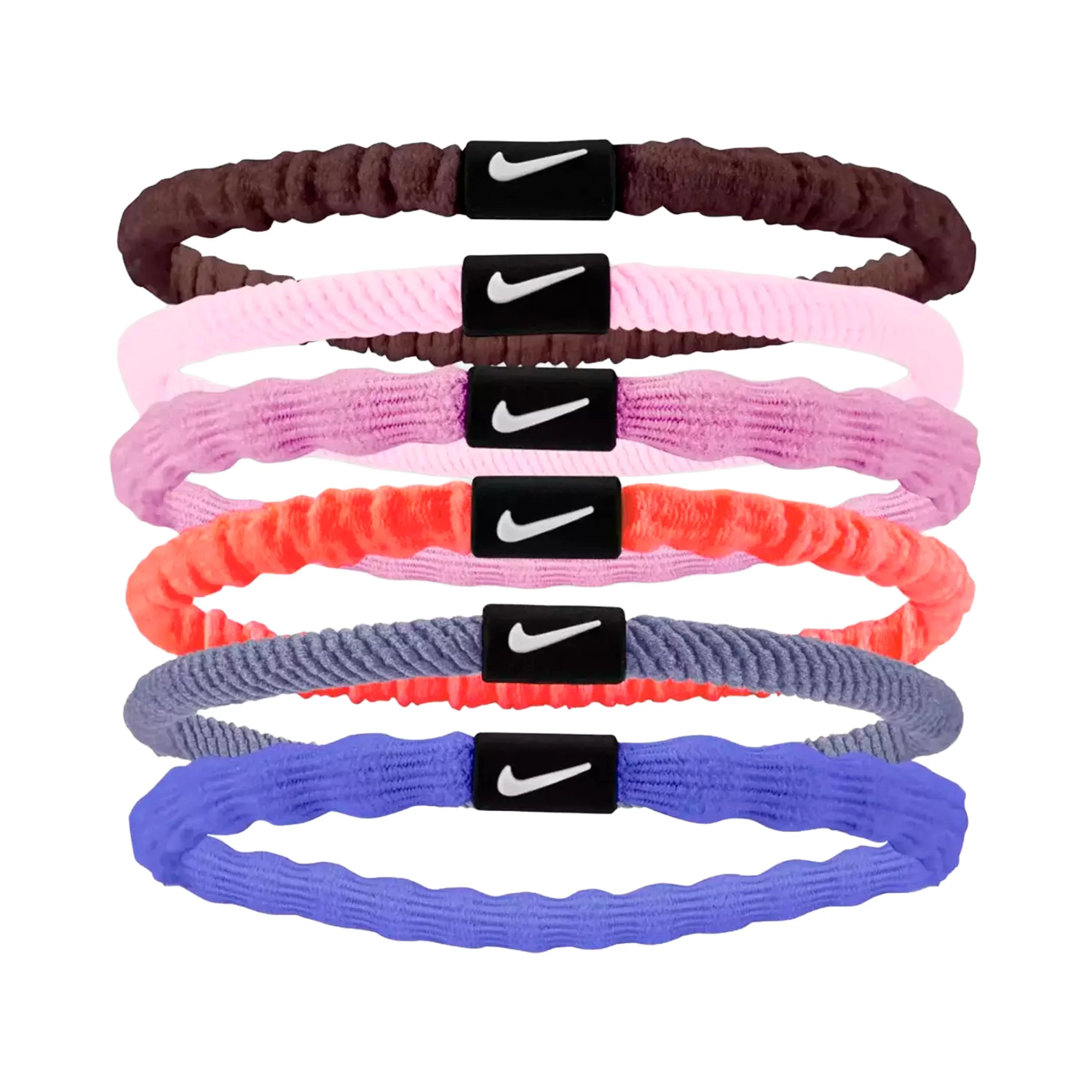 Flex Hair Tie Opaska do włosów Opakowanie 6 szt. Unisex - różowy, biały