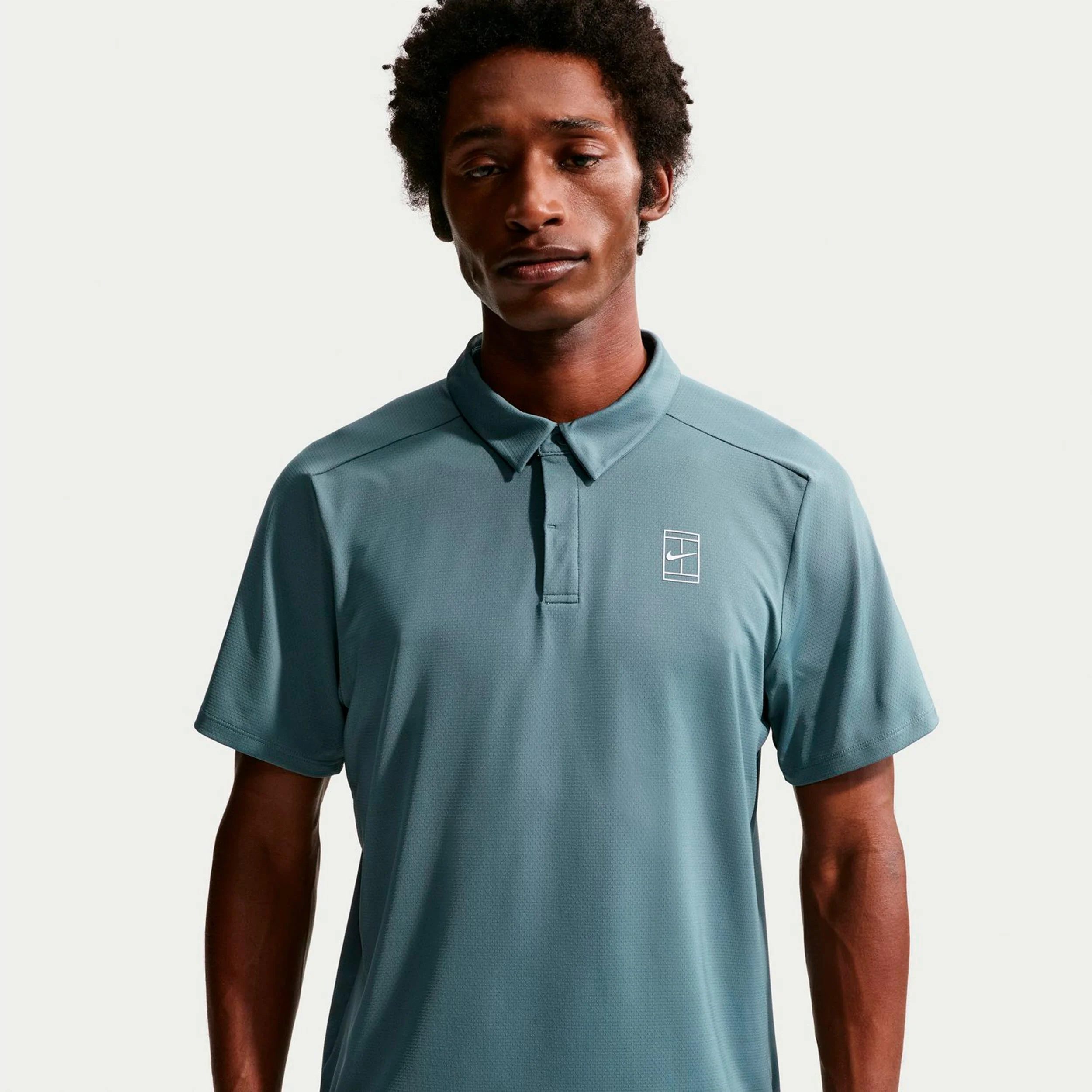 Jannik Sinner Court Dri-FIT Advantage Polo Mężczyźni - niebiesko-szary - Image 4
