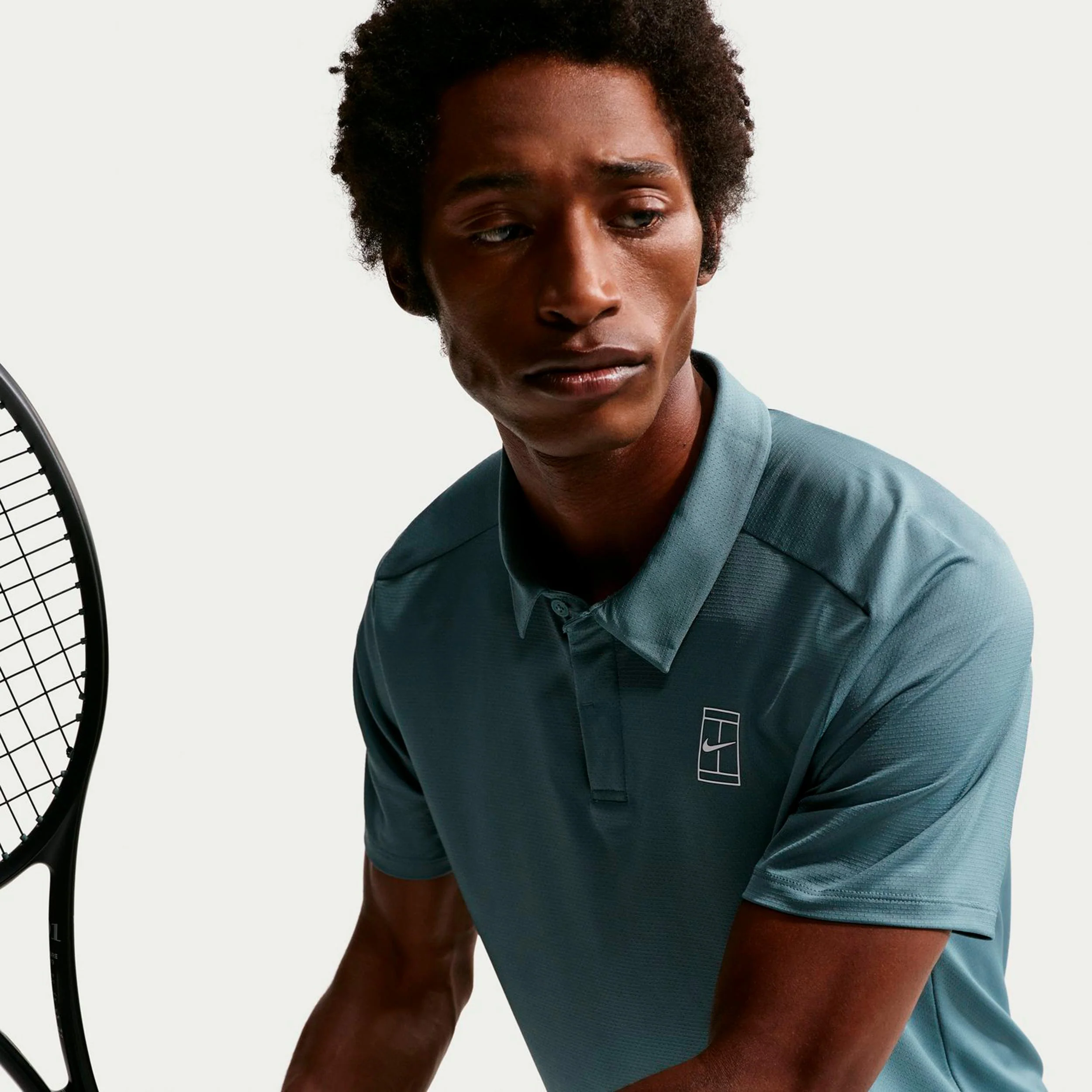 Jannik Sinner Court Dri-FIT Advantage Polo Mężczyźni - niebiesko-szary - Image 6
