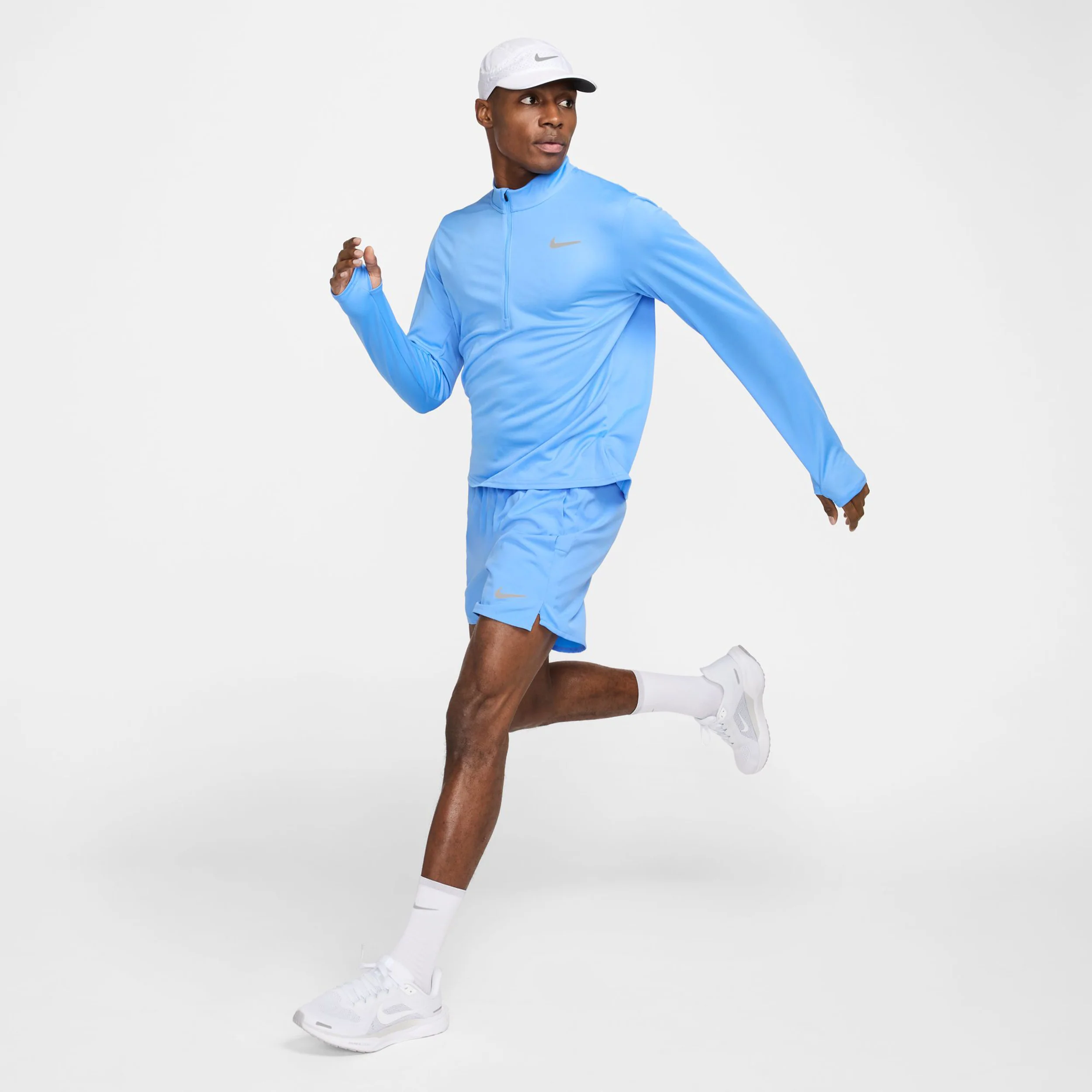 Pacer Half-Zip Koszulka do biegania Mężczyźni - jasnoniebieski - Image 8