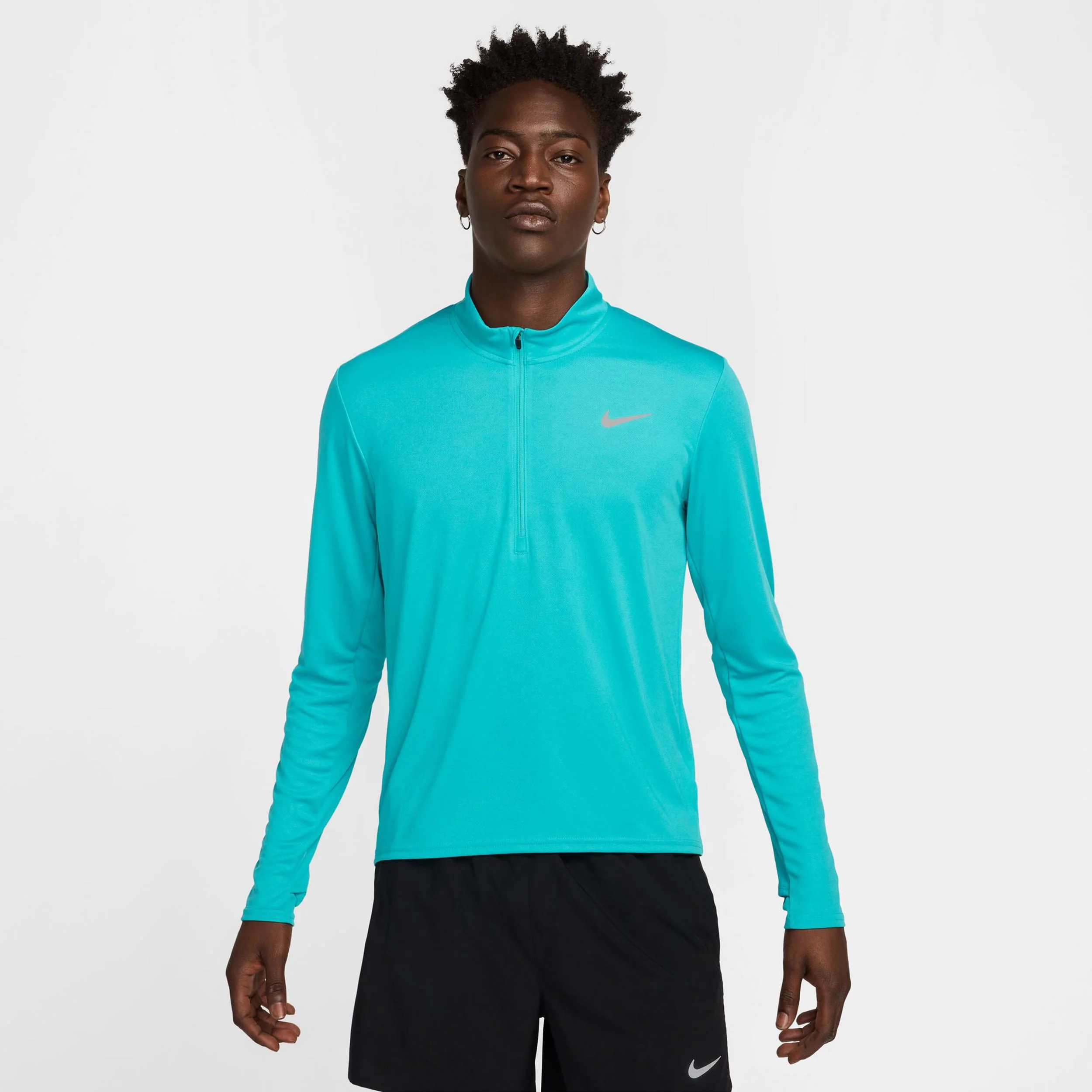 Pacer Half-Zip Koszulka do biegania Mężczyźni - turkus