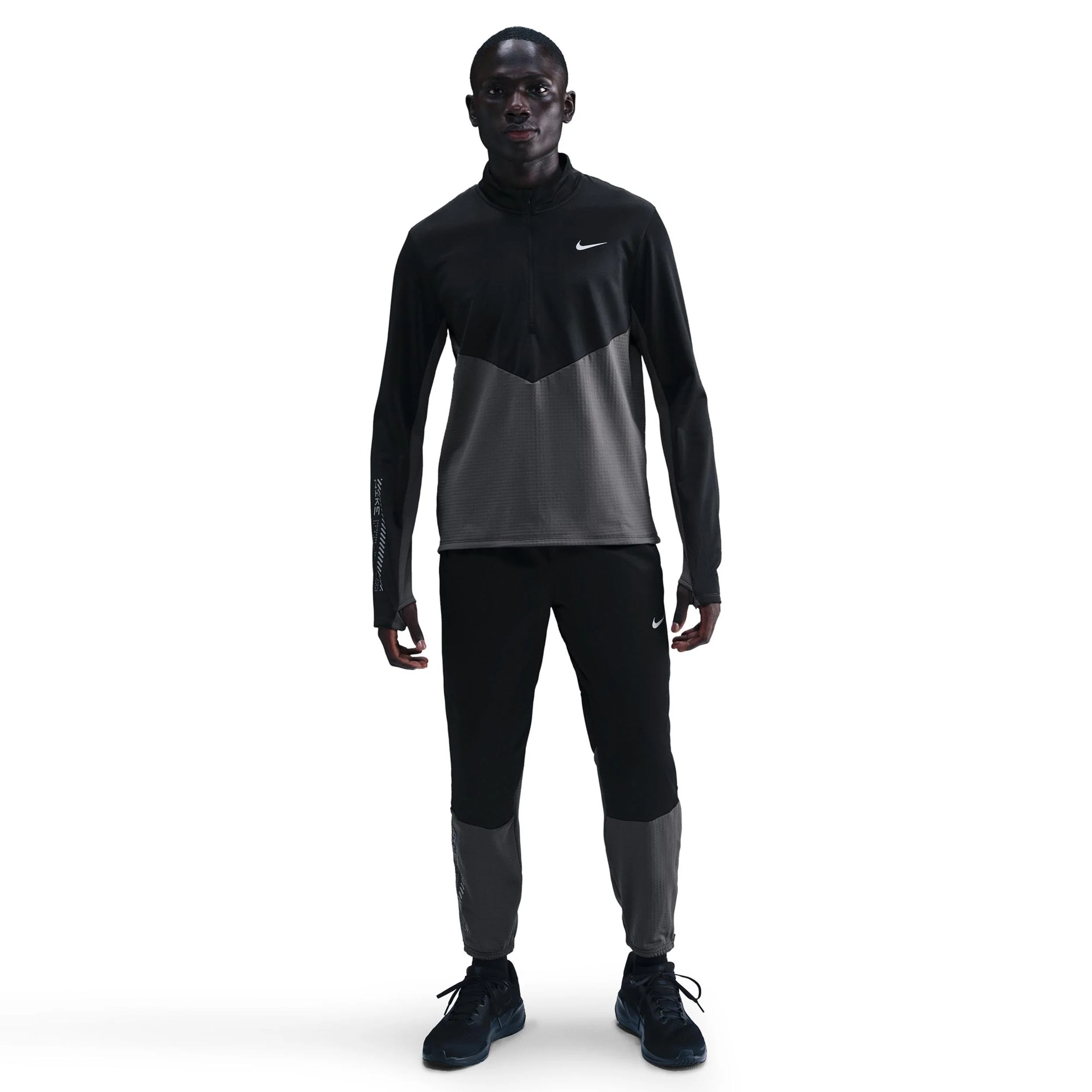 Pacer Winterized Half-Zip Koszulka do biegania Mężczyźni - antracyt, czarny - Image 2