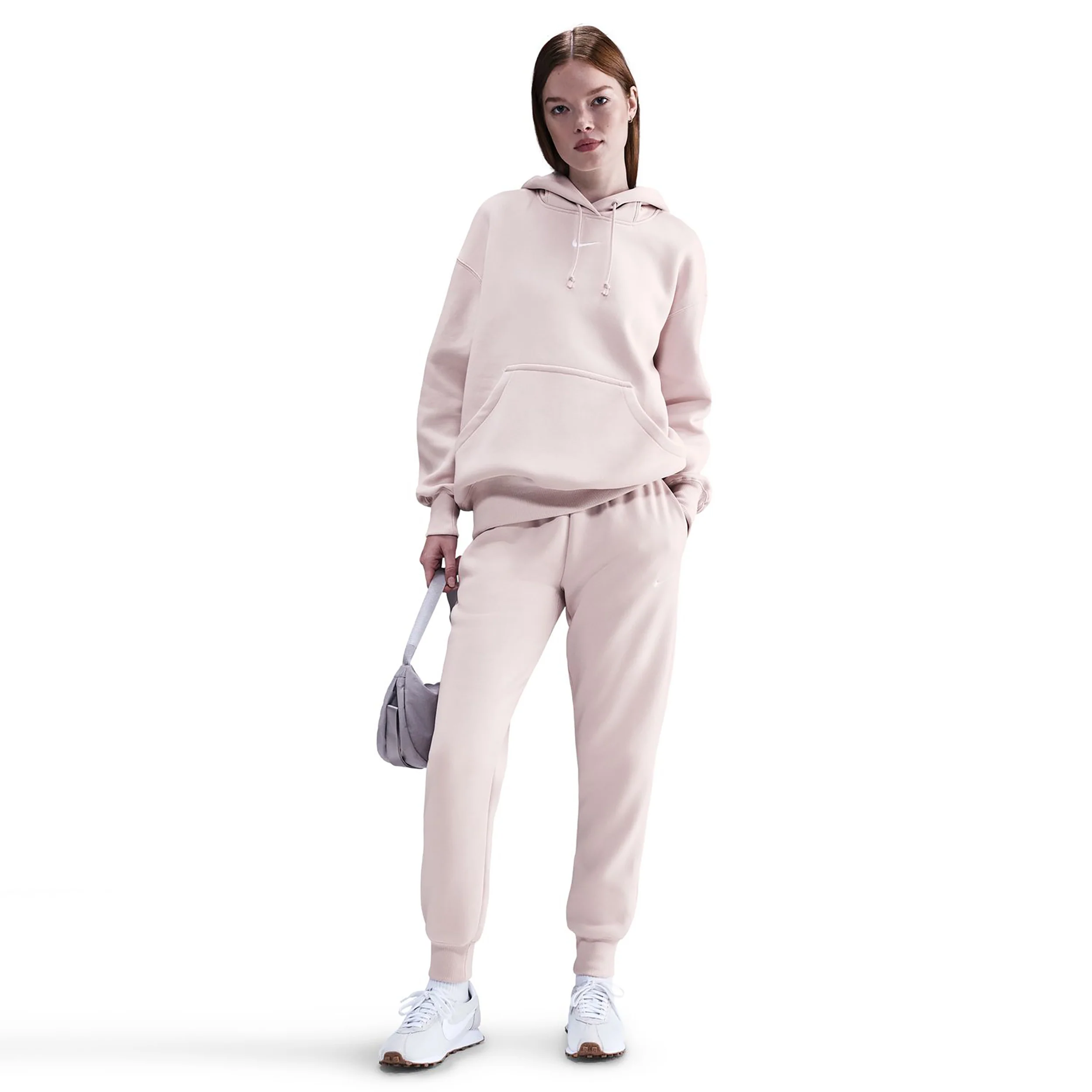 Phoenix Fleece Mid Rise Spodnie dresowe Kobiety-ciemnoróżowy