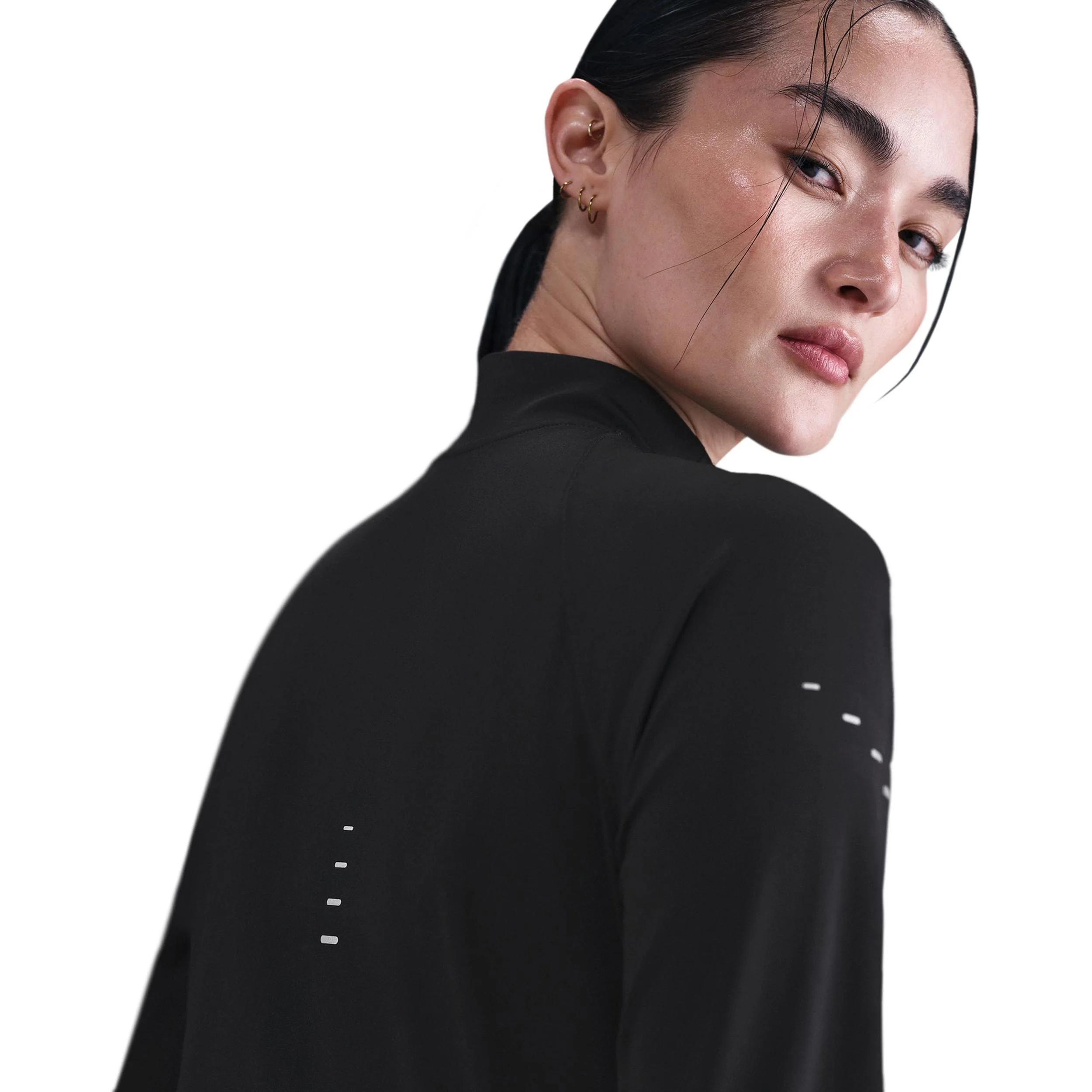 Swift Half-Zip Koszulka do biegania Kobiety - czarny, srebrny - Image 6