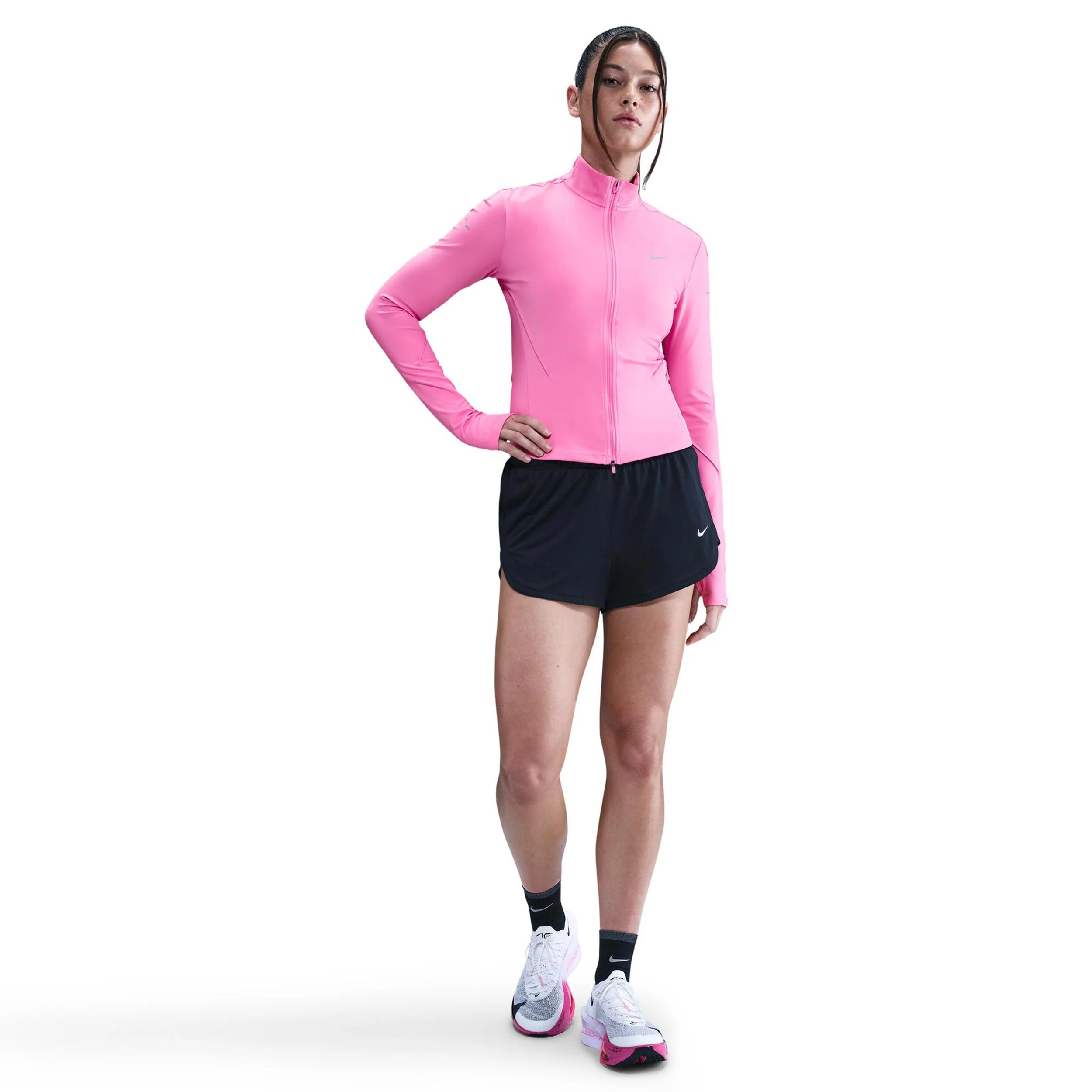 Swift Half-Zip Koszulka do biegania Kobiety - różowy, srebrny - Image 2
