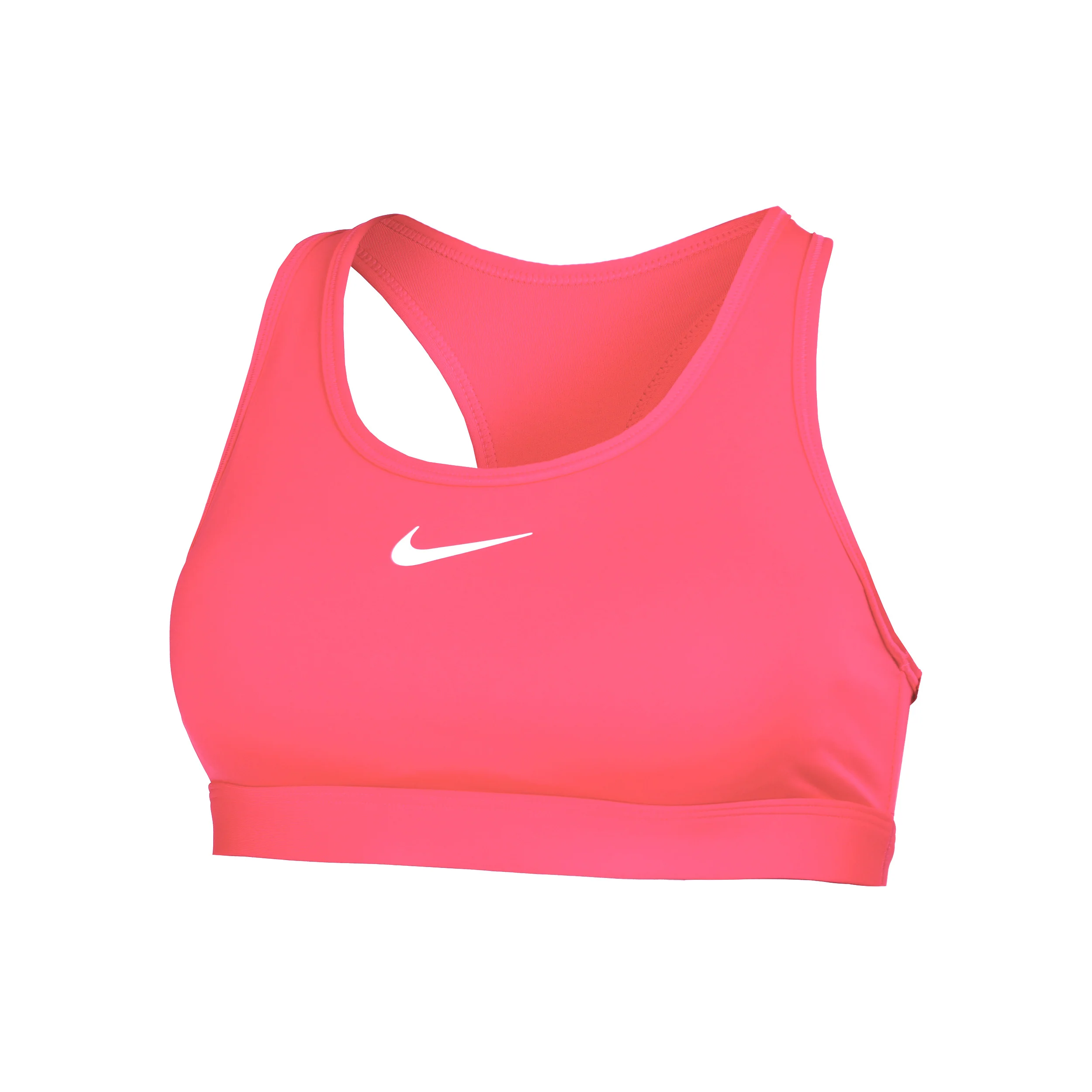Swoosh MED Support Bra Stanik Sportowy Kobiety-Różowy,Biały