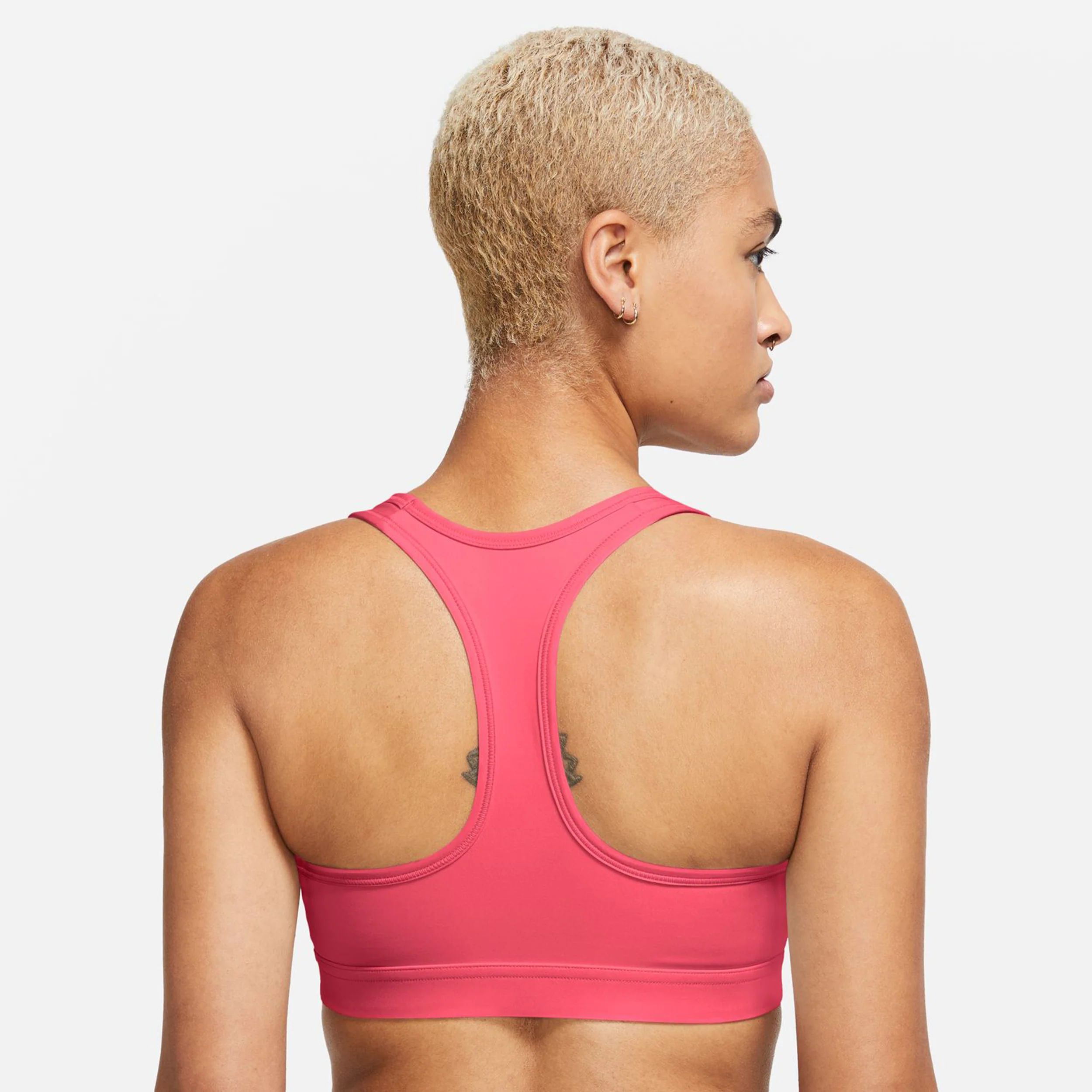 Swoosh MED Support Bra Stanik Sportowy Kobiety-Różowy,Biały - Image 5