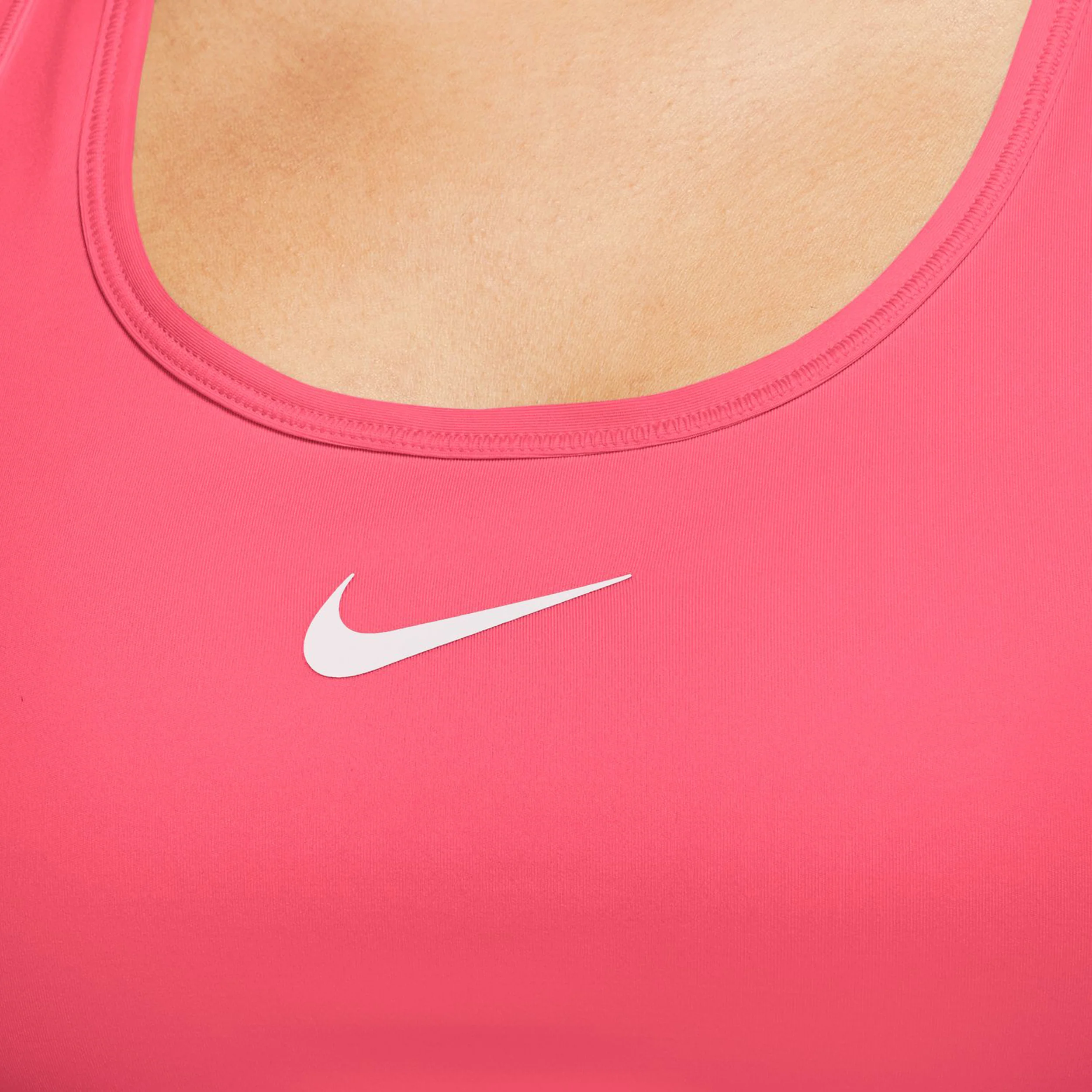 Swoosh MED Support Bra Stanik Sportowy Kobiety-Różowy,Biały - Image 6