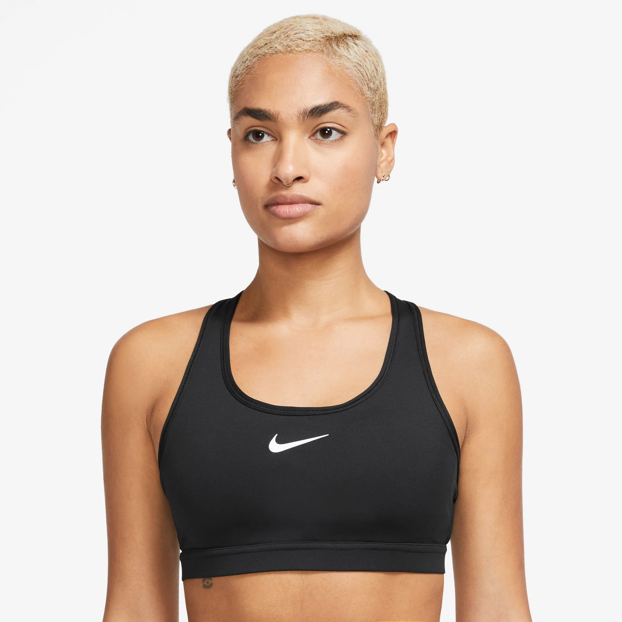 Swoosh Medium Stanik Sportowy Kobiety-Czarny - Image 4