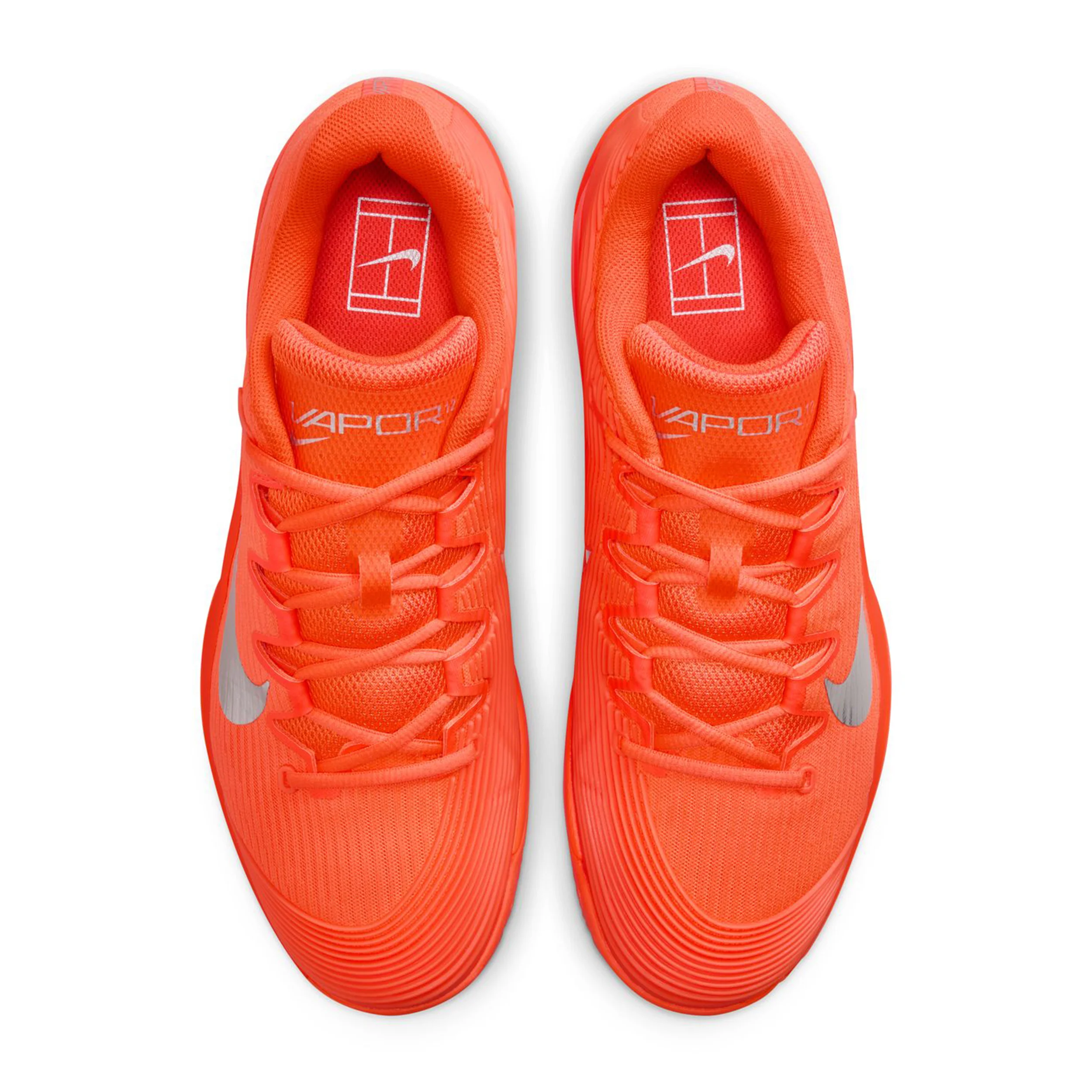 Zoom Vapor 12 Buty Do Tenisa Ziemnego Mężczyźni-Pomarańczowy,Srebrny - Image 3
