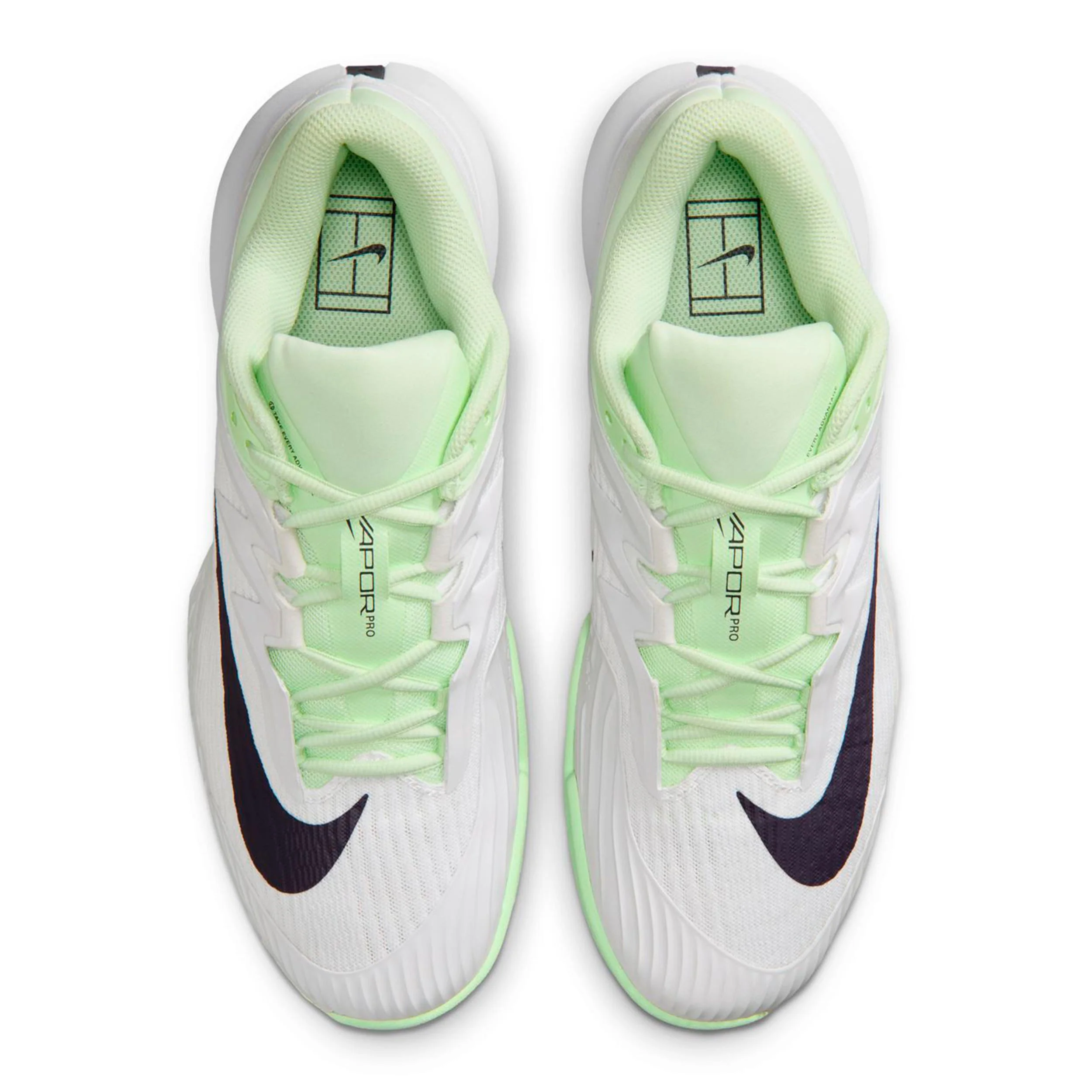 Zoom Vapor Pro 3 buty do tenisa allcourt Mężczyźni-biały, jasnozielony - Image 3