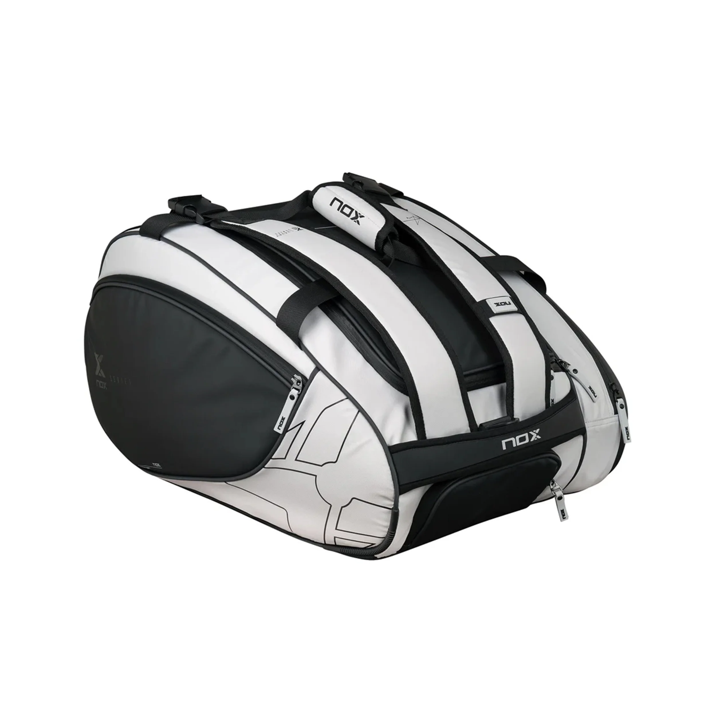 Master Series Torba Na Rakiete Do Padla-Czarny,Szary - Image 2