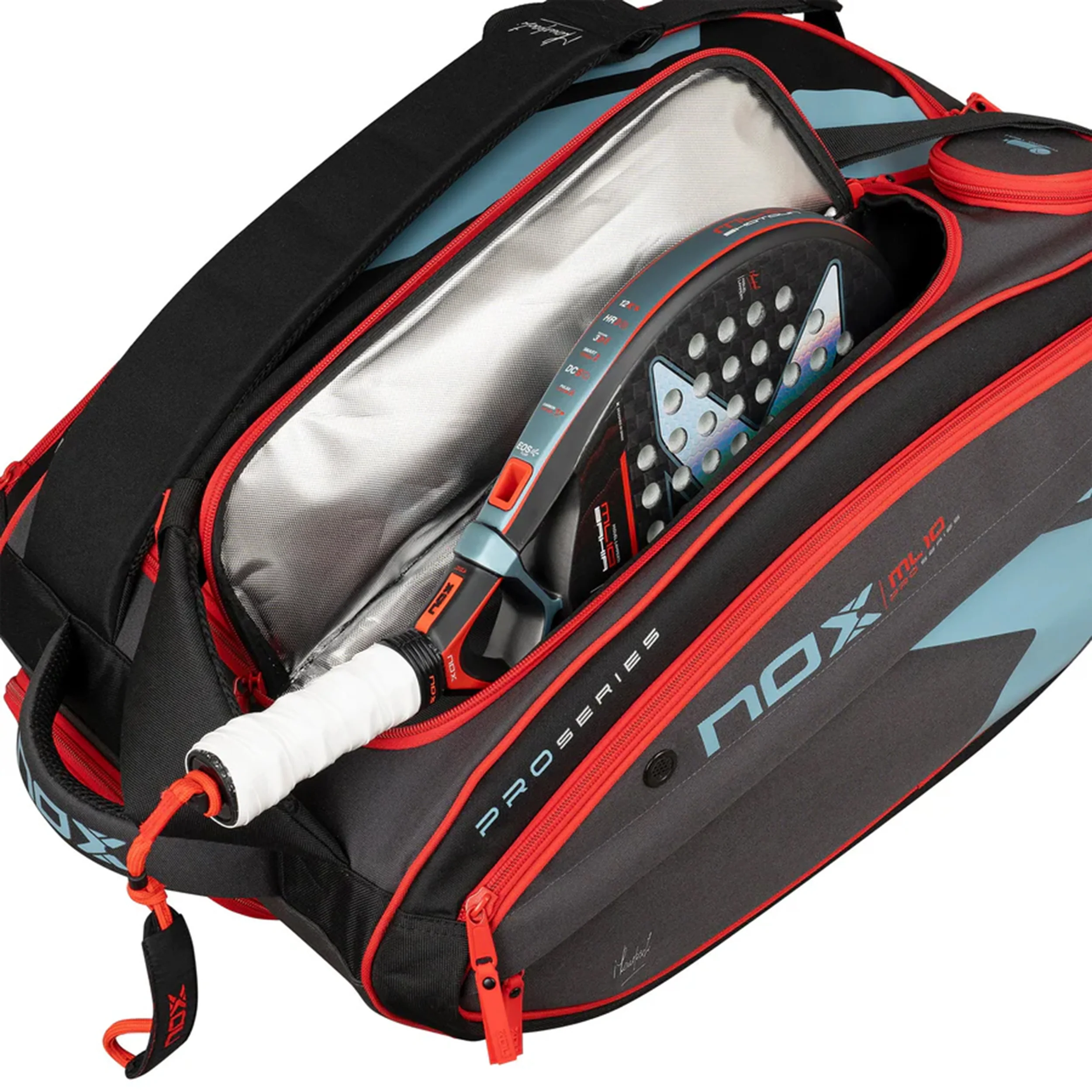 ML10 Competition XL Compact Torba Na Rakiete Do Padla-Czarny,Czerwony - Image 5