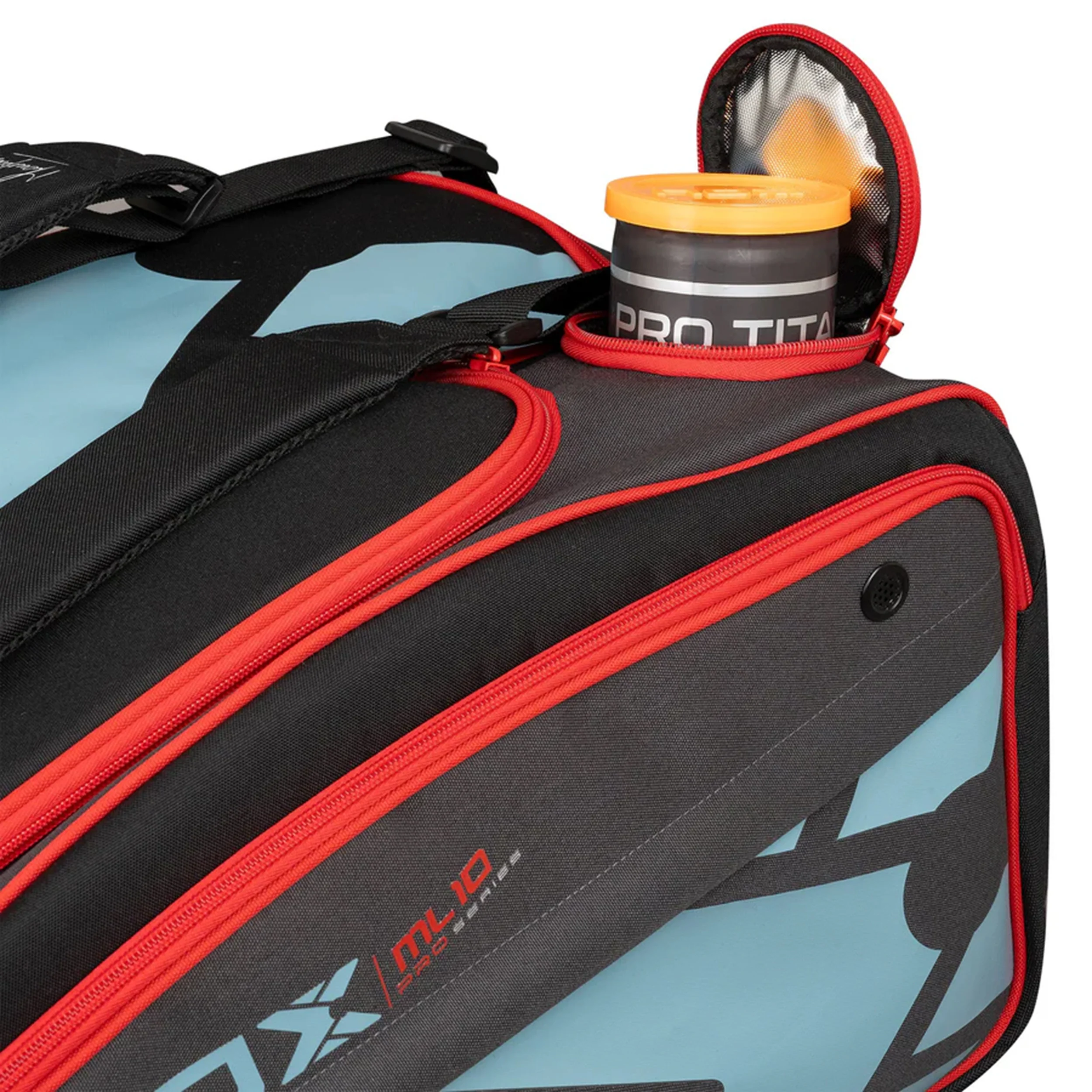 ML10 Competition XL Compact Torba Na Rakiete Do Padla-Czarny,Czerwony - Image 6