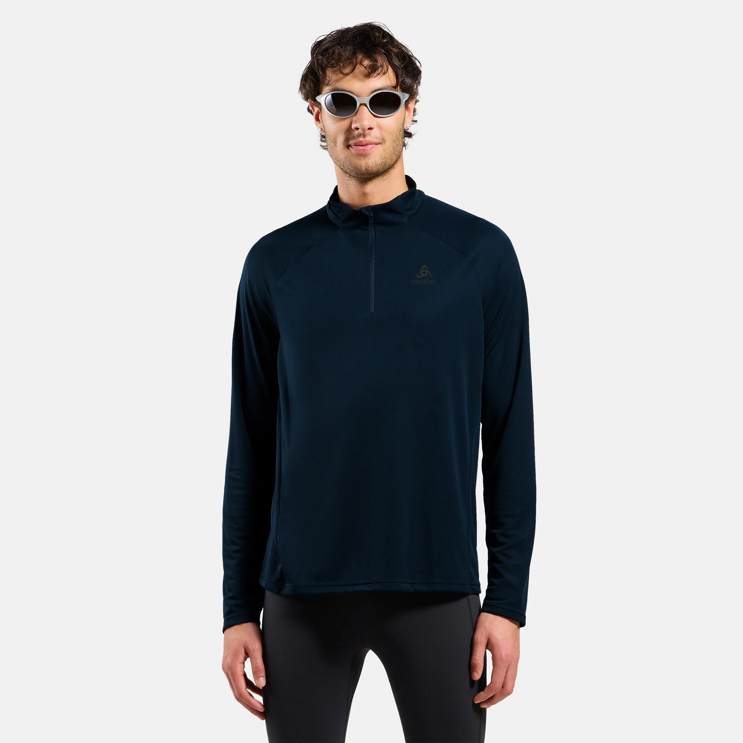 Essential 1/2 Zip Koszulka do biegania Mężczyźni-ciemnoniebieski - Image 3