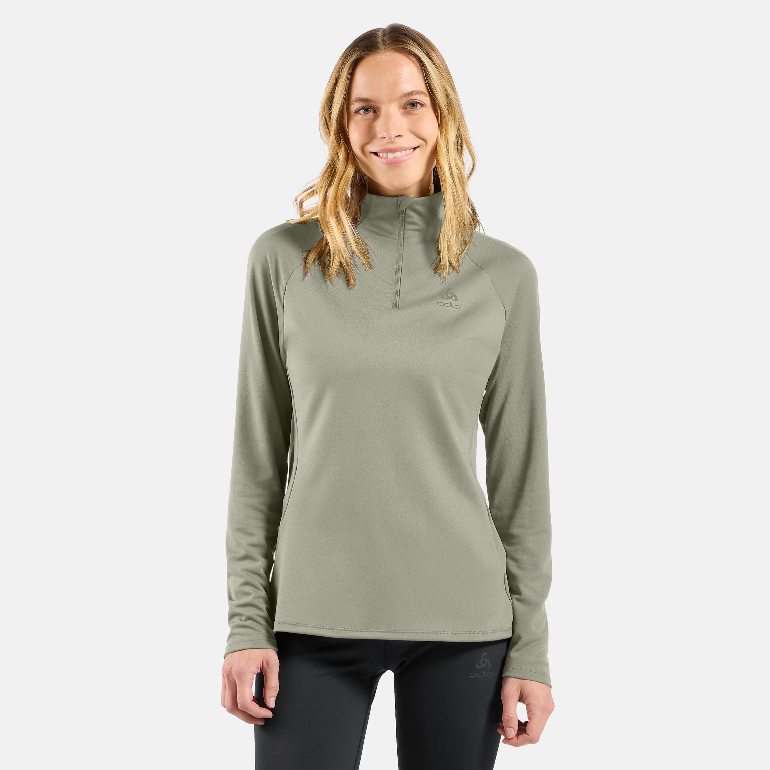 Essential Ceramiwarm 1/2 Zip Koszulka do biegania Kobiety - oliwka, - Image 3