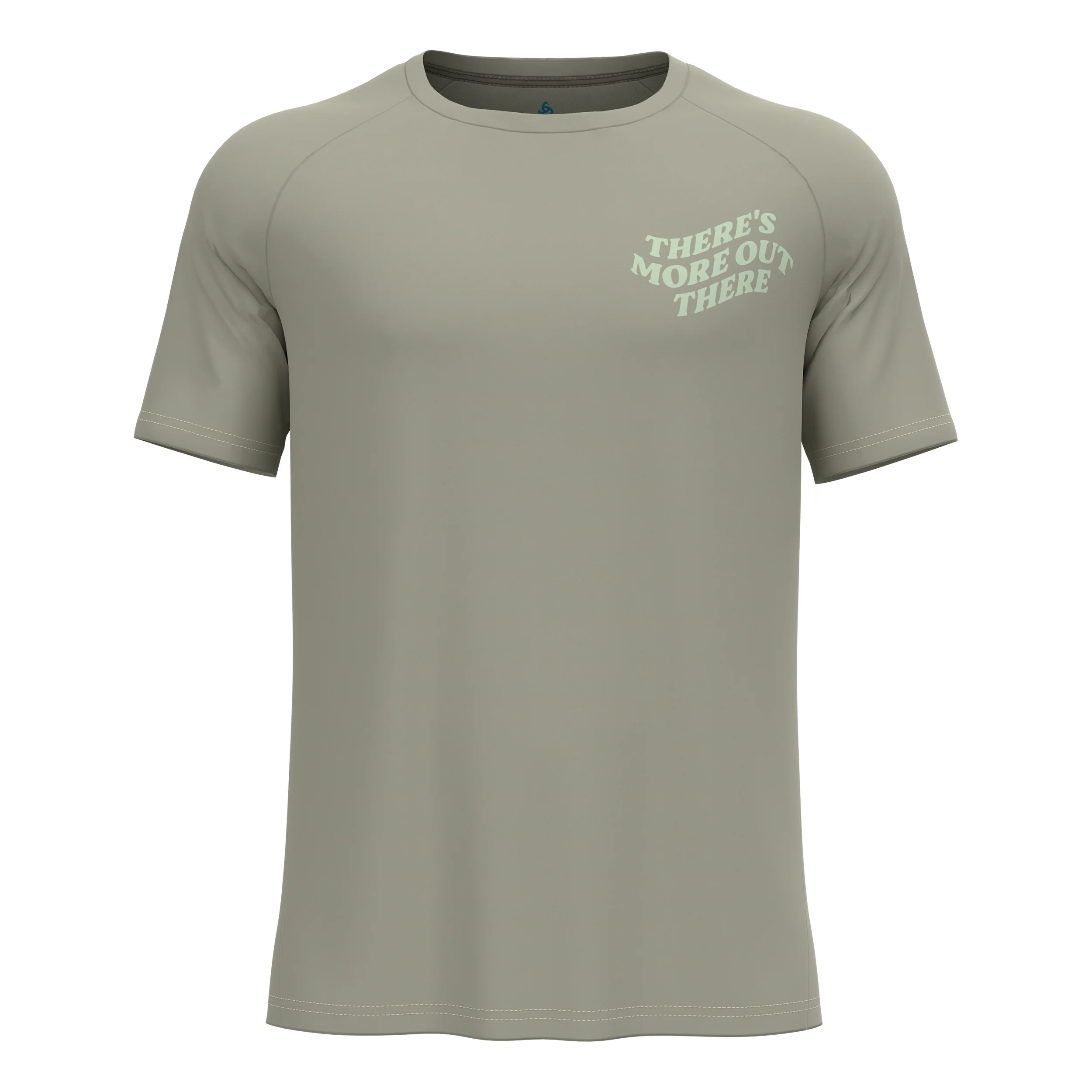Essential Print Koszulka do biegania Mężczyźni - khaki,