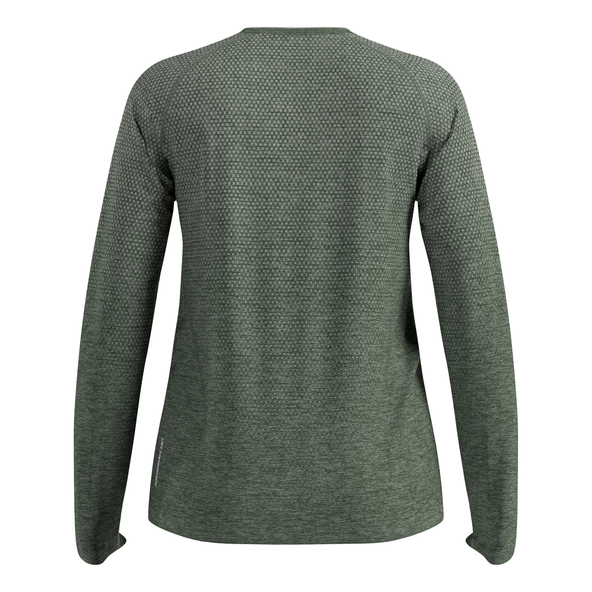 Essential Seamless Crew Neck Długi Rękaw Kobiety-oliwka - Image 2