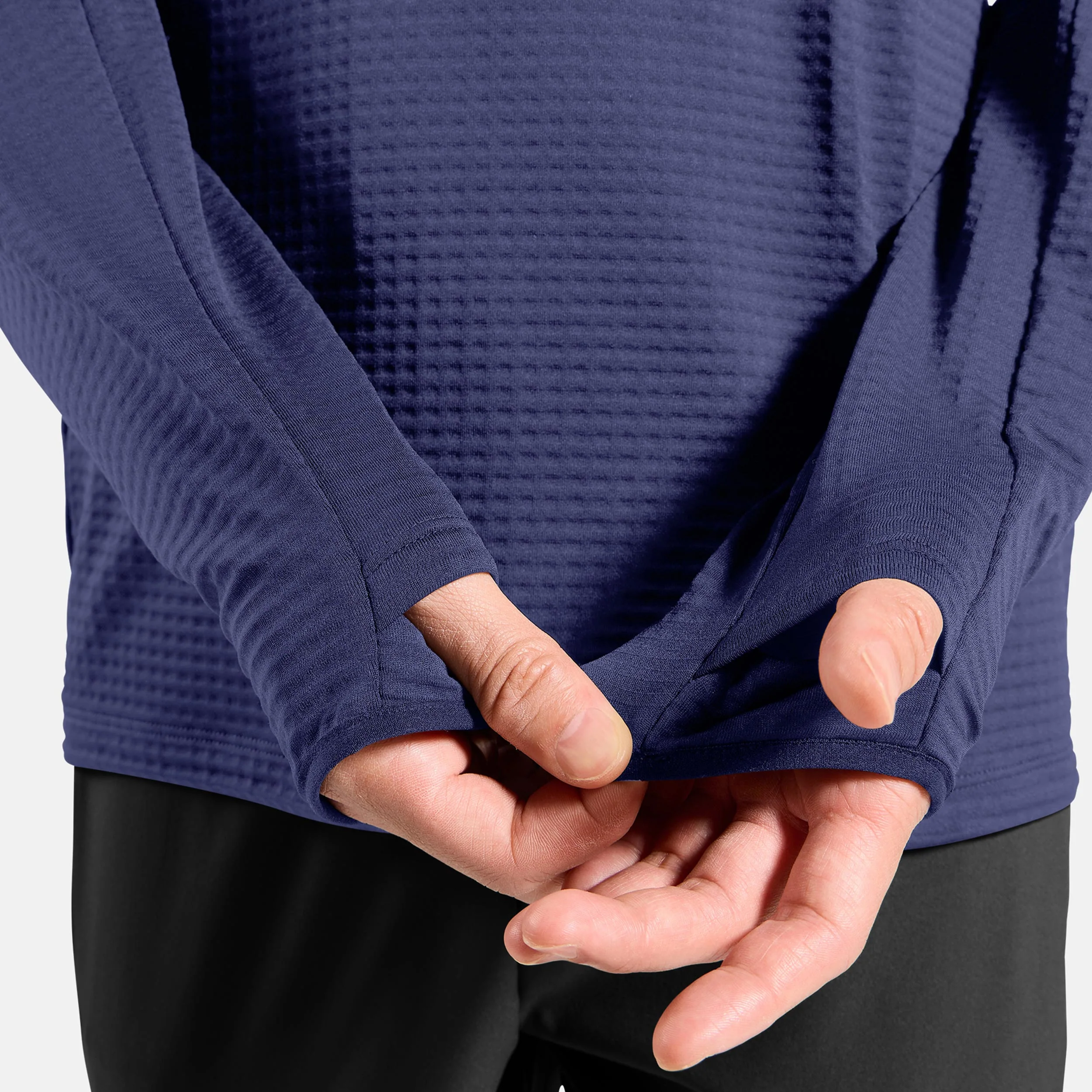 Essential Thermal Midlayer 1/2 Zip Koszulka do biegania Mężczyźni-niebieski - Image 6