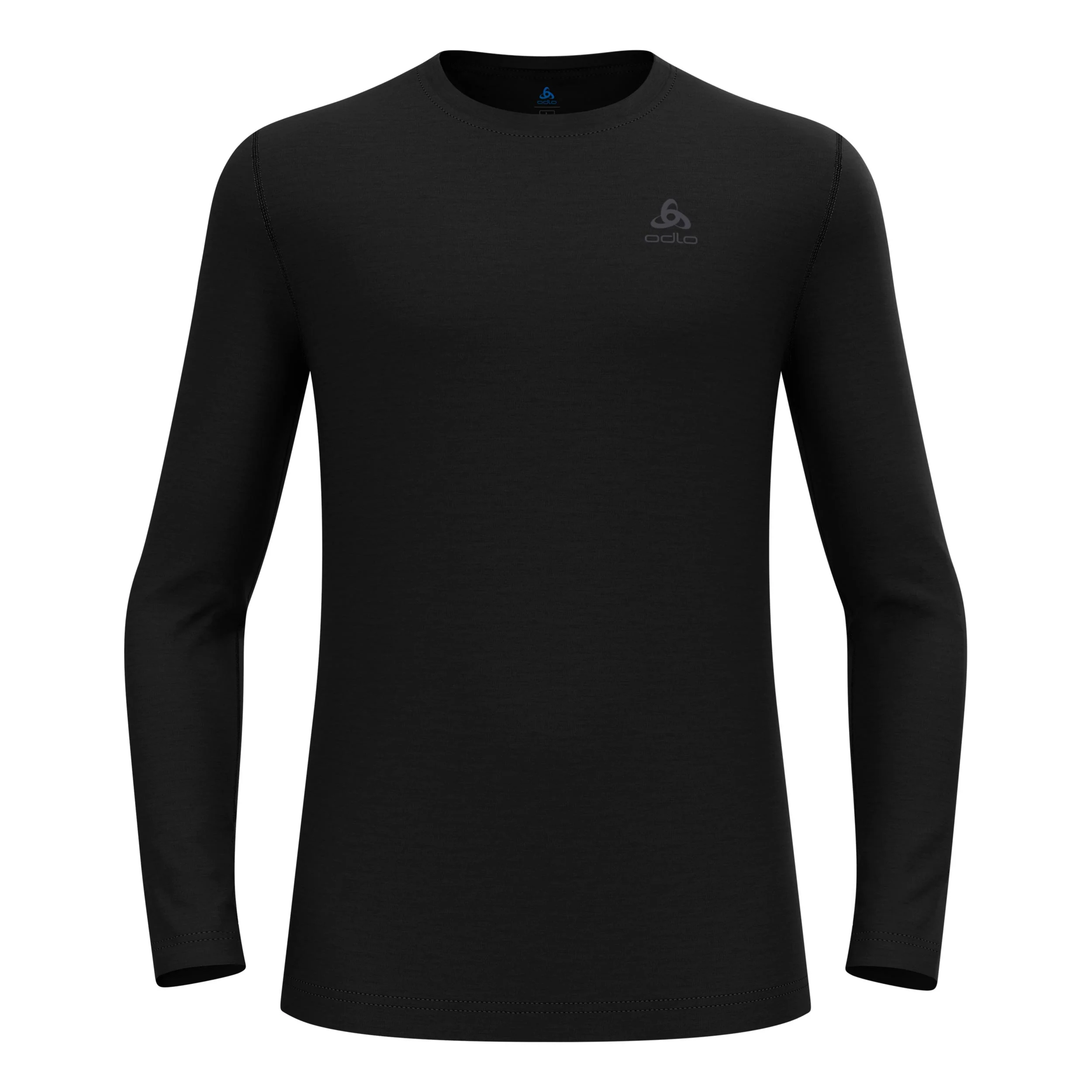 Merino 160Crew Długi Rękaw Mężczyźni - czarny,
