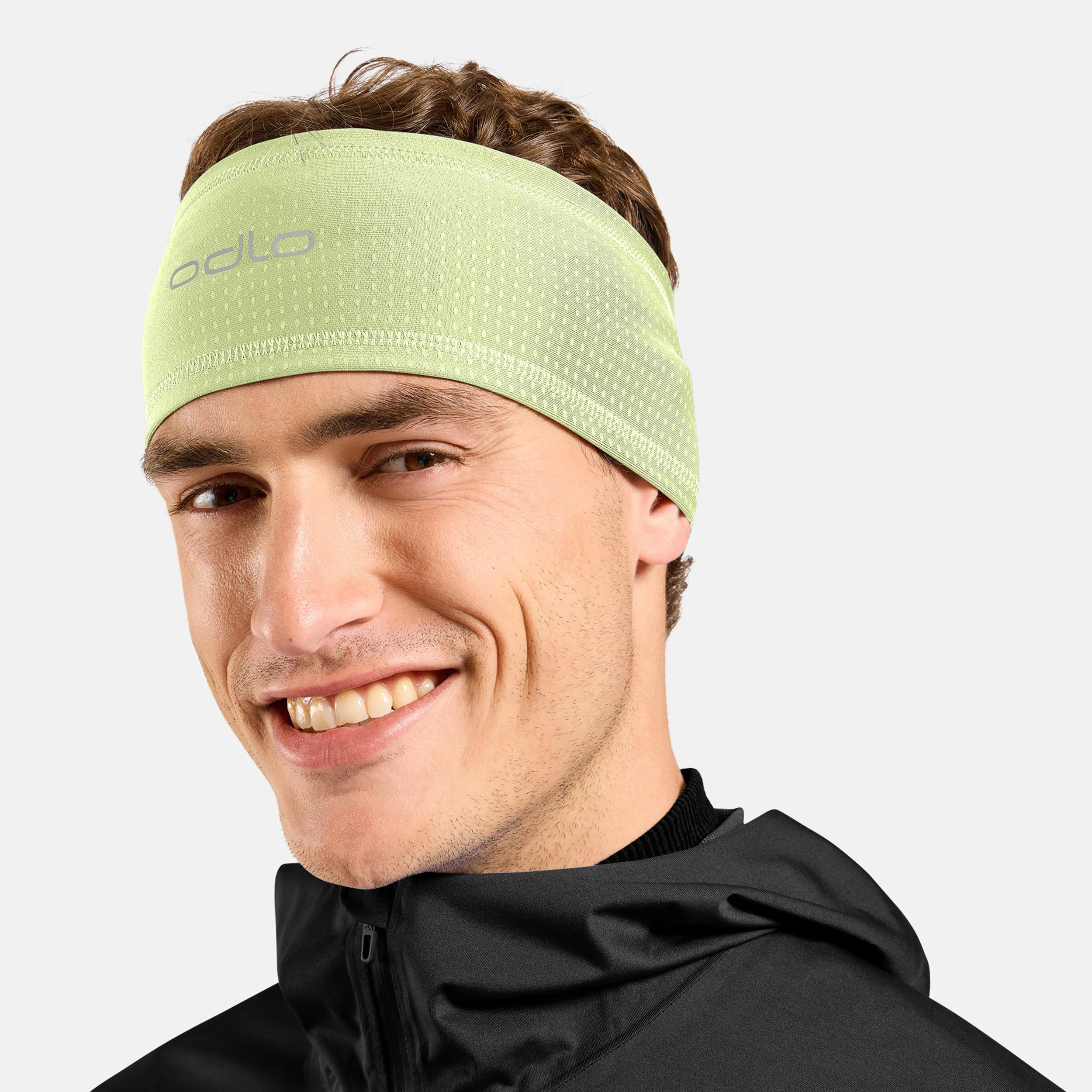 Polyknit Warm Reflective Opaska na głowę Unisex-limonka - Image 4
