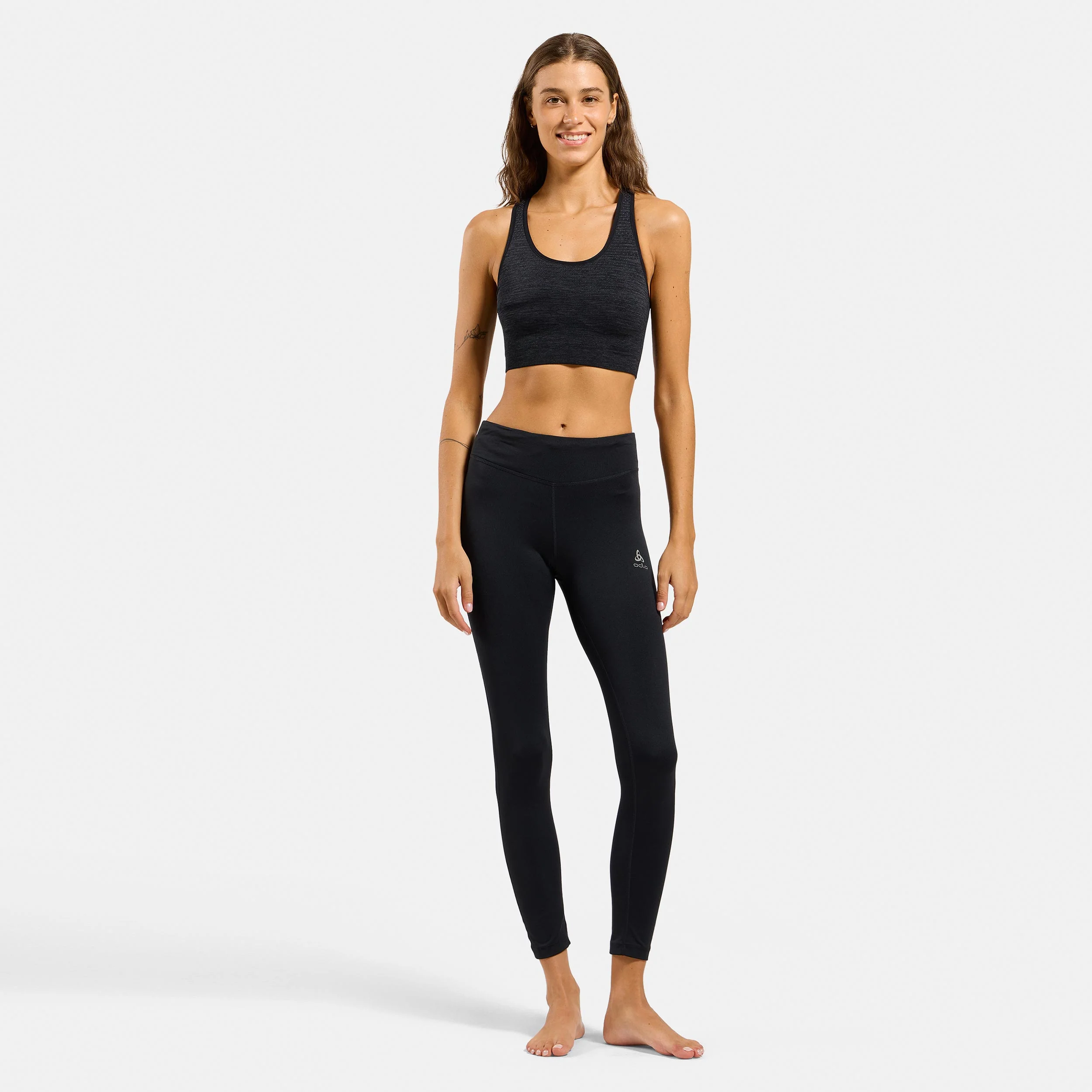 Seamless Medium Padded Sport Stanik sportowy Kobiety-czarny - Image 6