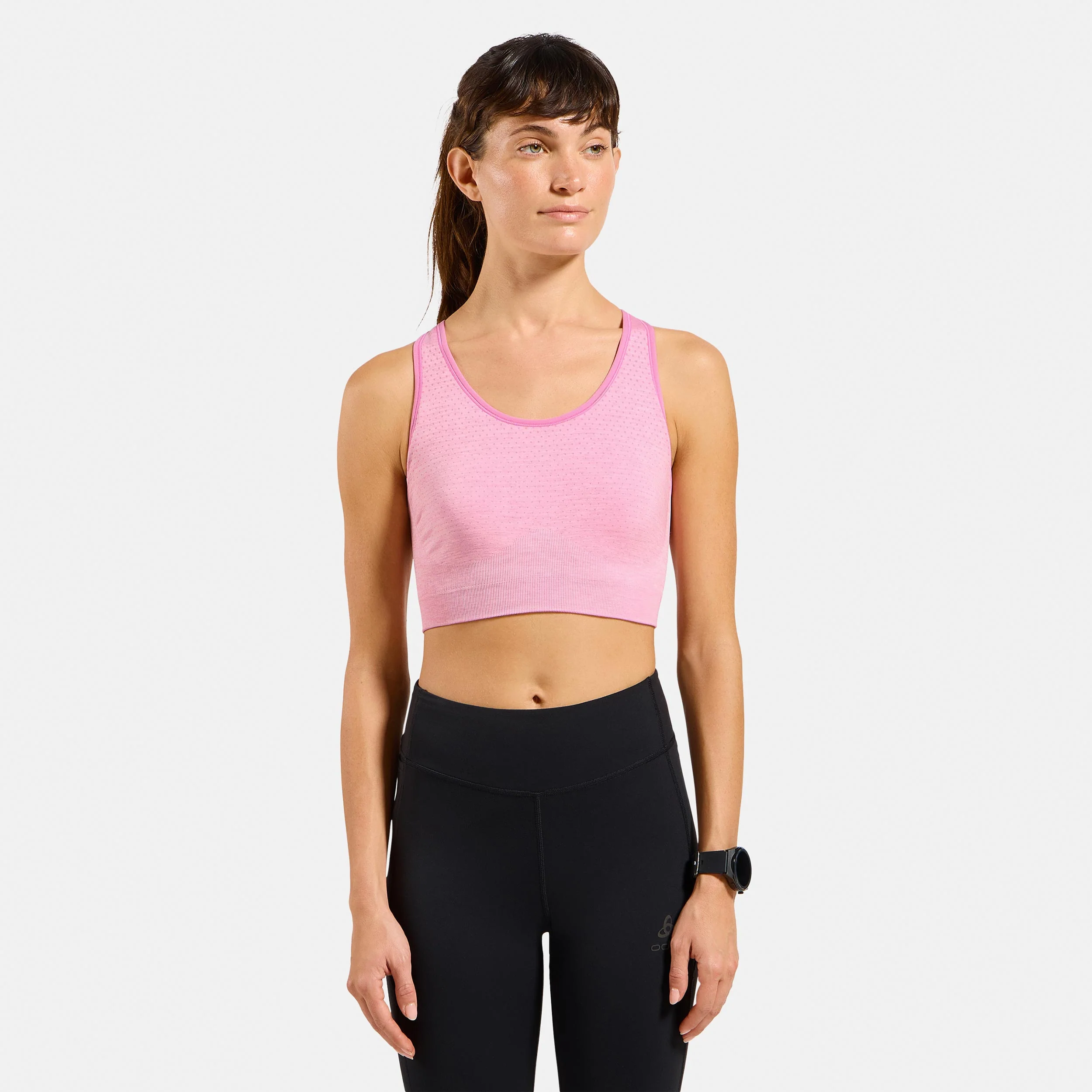 Seamless Medium Padded Sport Stanik sportowy Kobiety-różowy - Image 3