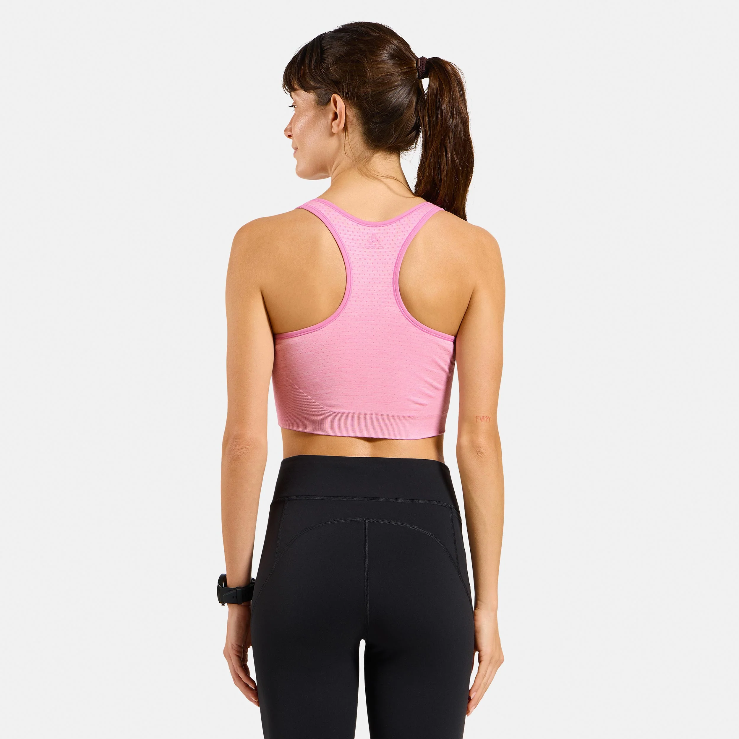 Seamless Medium Padded Sport Stanik sportowy Kobiety-różowy - Image 4