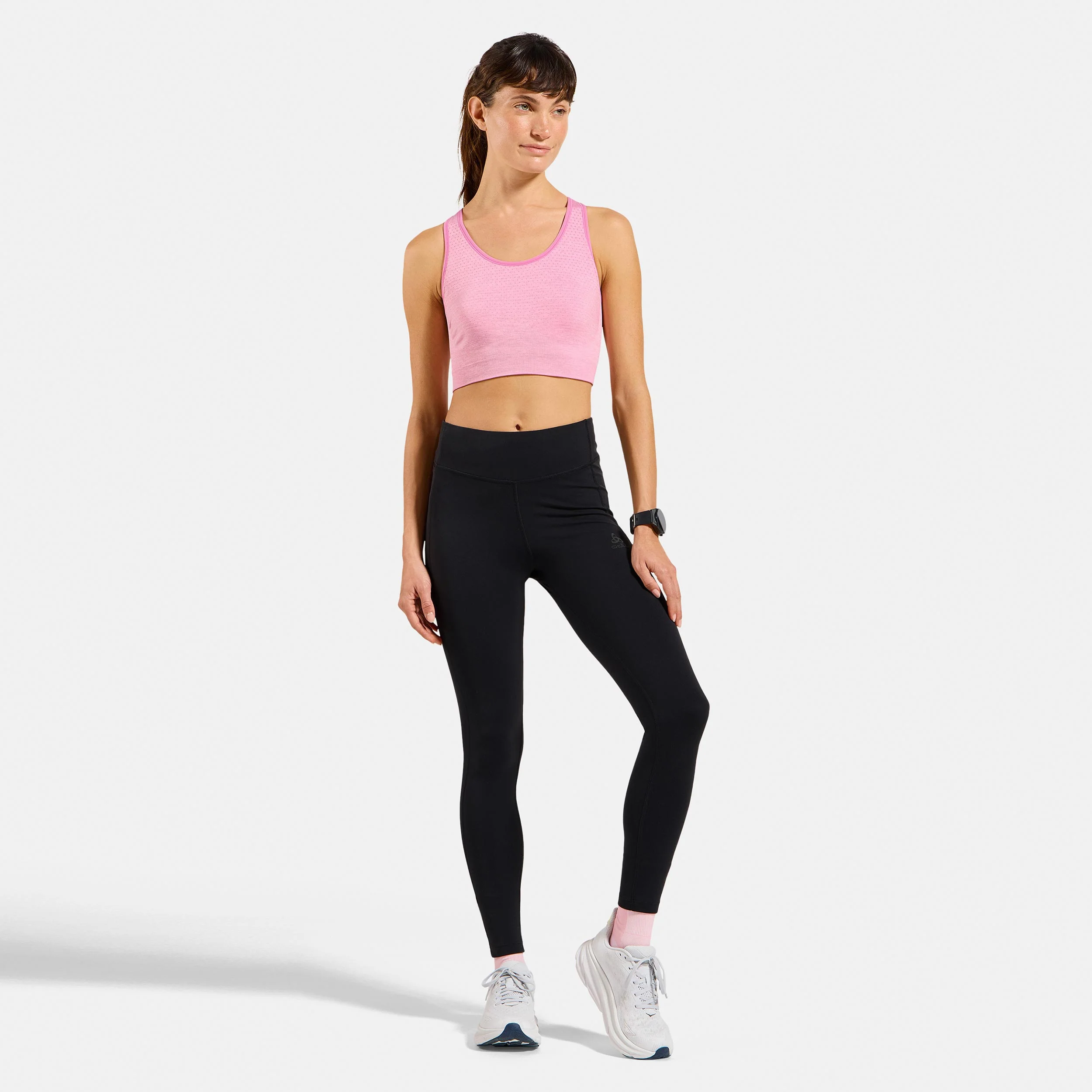 Seamless Medium Padded Sport Stanik sportowy Kobiety-różowy - Image 7