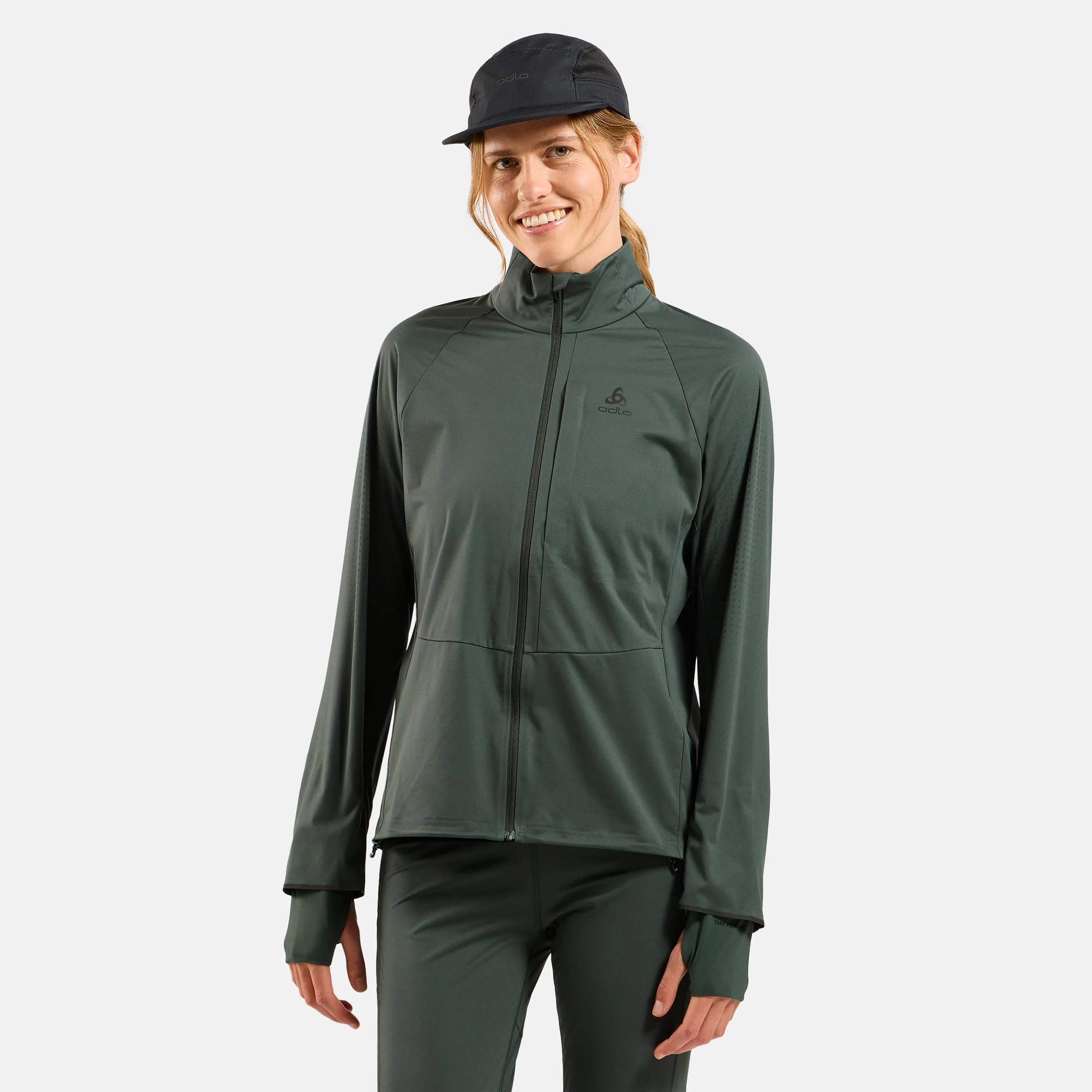Zeroweight Pro Warm Reflective Kurtka do biegania Kobiety - oliwka, - Image 3