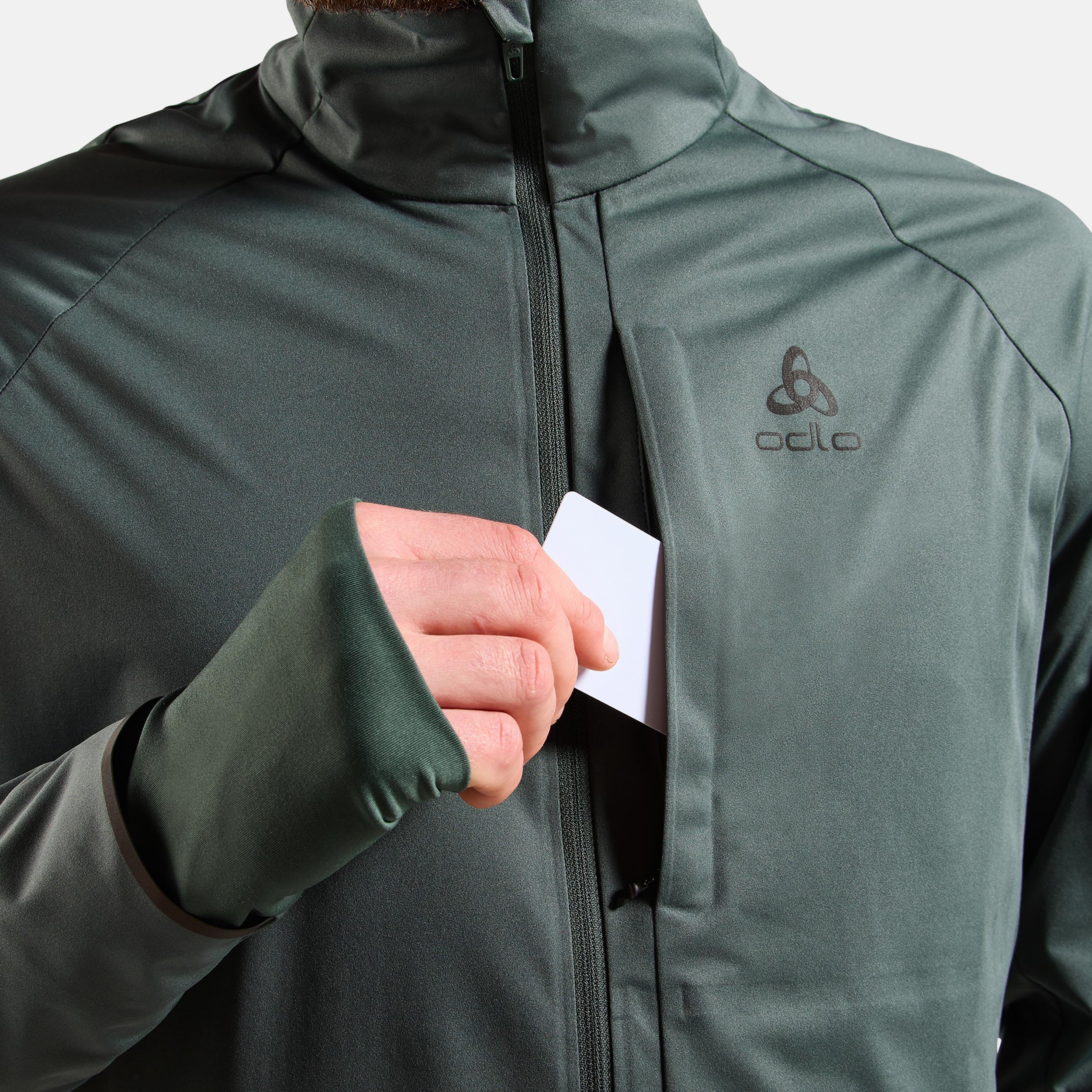 Zeroweight Pro Warm Reflective Kurtka do biegania Mężczyźni - oliwka, - Image 6