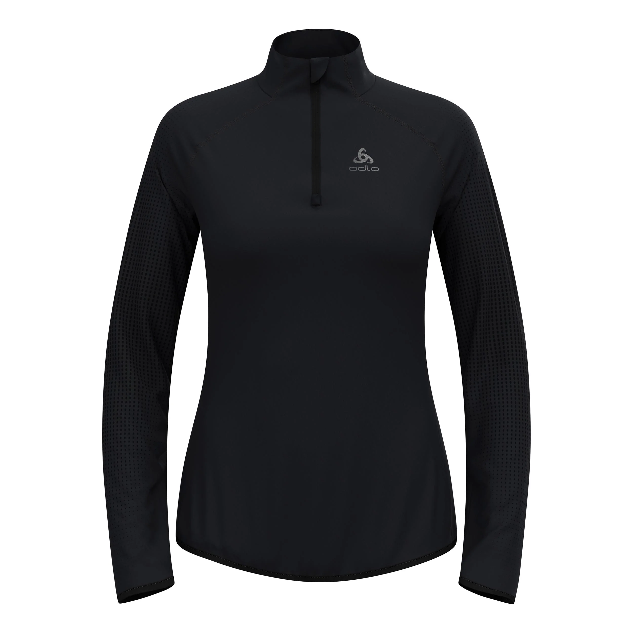 Zeroweight Warm Mid Layer 1/2 Zip Koszulka do biegania Kobiety - czarny,