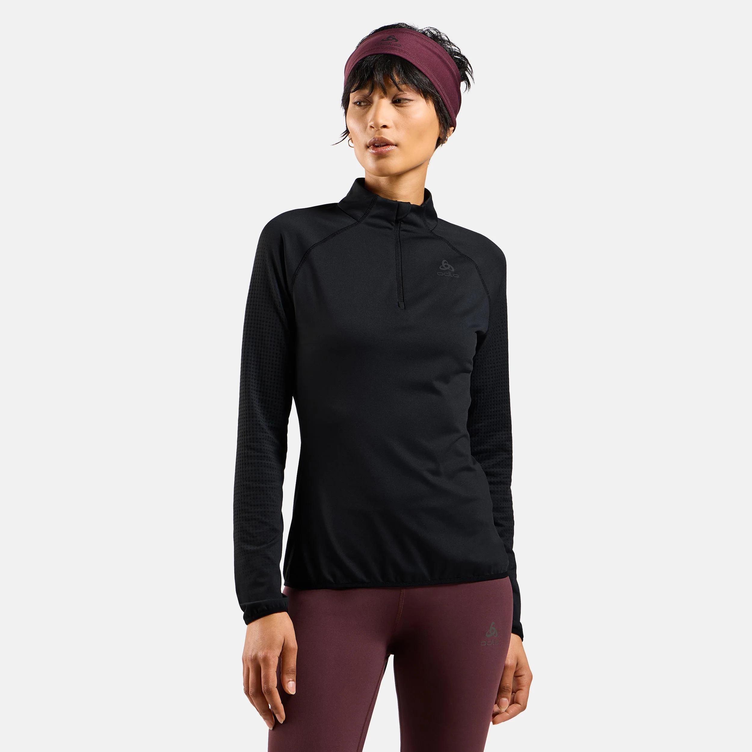 Zeroweight Warm Mid Layer 1/2 Zip Koszulka do biegania Kobiety - czarny, - Image 3
