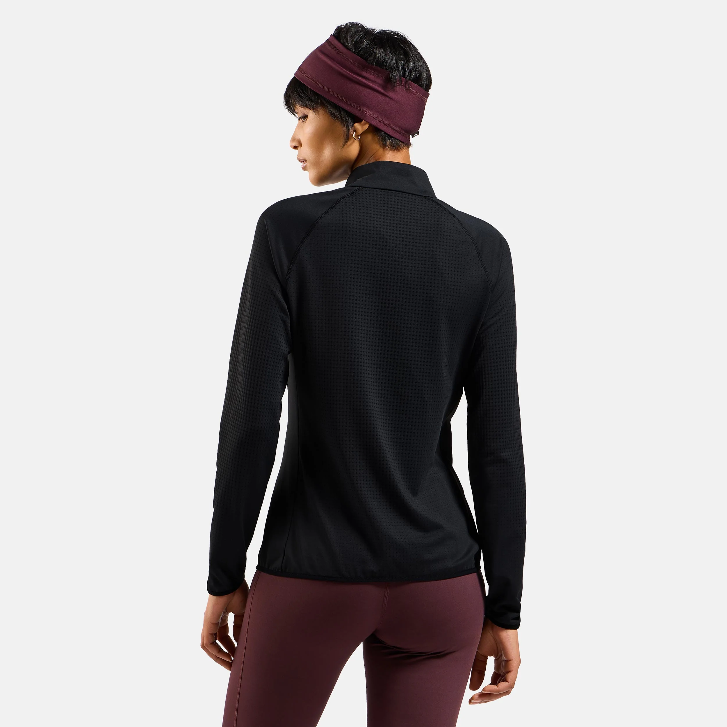 Zeroweight Warm Mid Layer 1/2 Zip Koszulka do biegania Kobiety - czarny, - Image 4