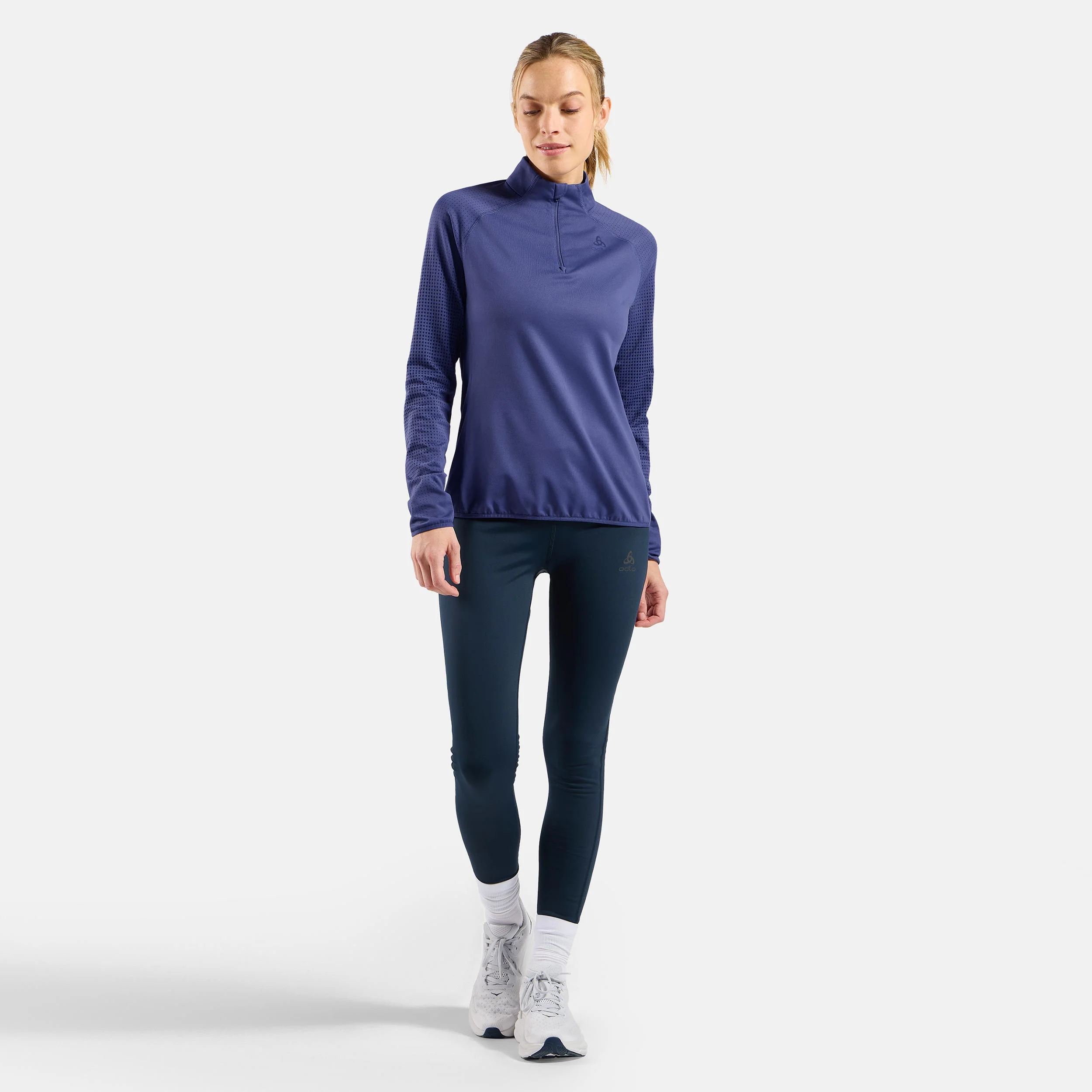 Zeroweight Warm Mid Layer 1/2 Zip Koszulka do biegania Kobiety - niebieski, - Image 7